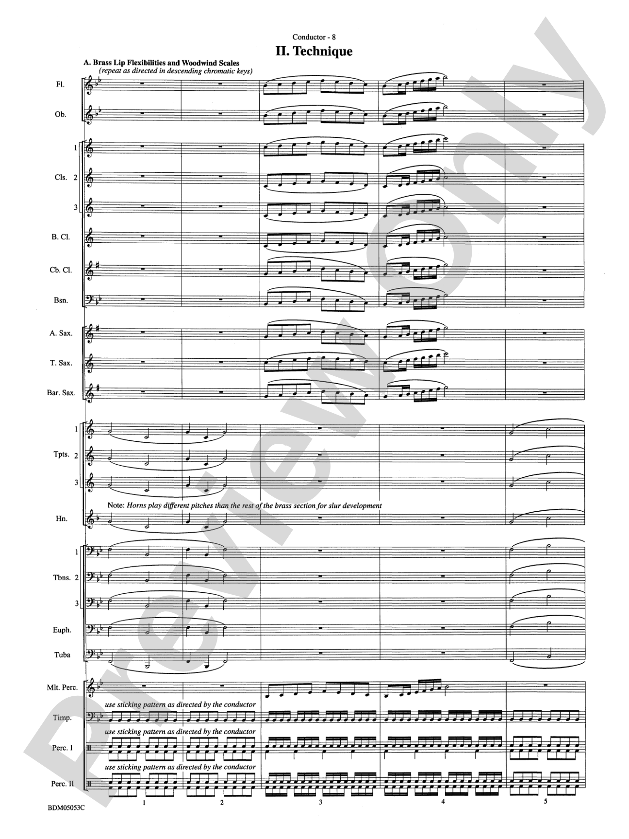 Symphonic Band Clinic: Concert Band Conductor Score & Parts