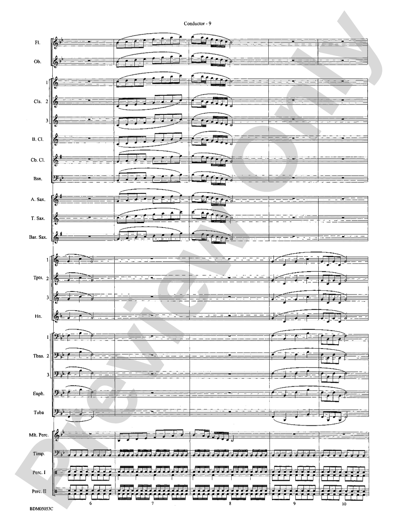 Symphonic Band Clinic: Concert Band Conductor Score & Parts