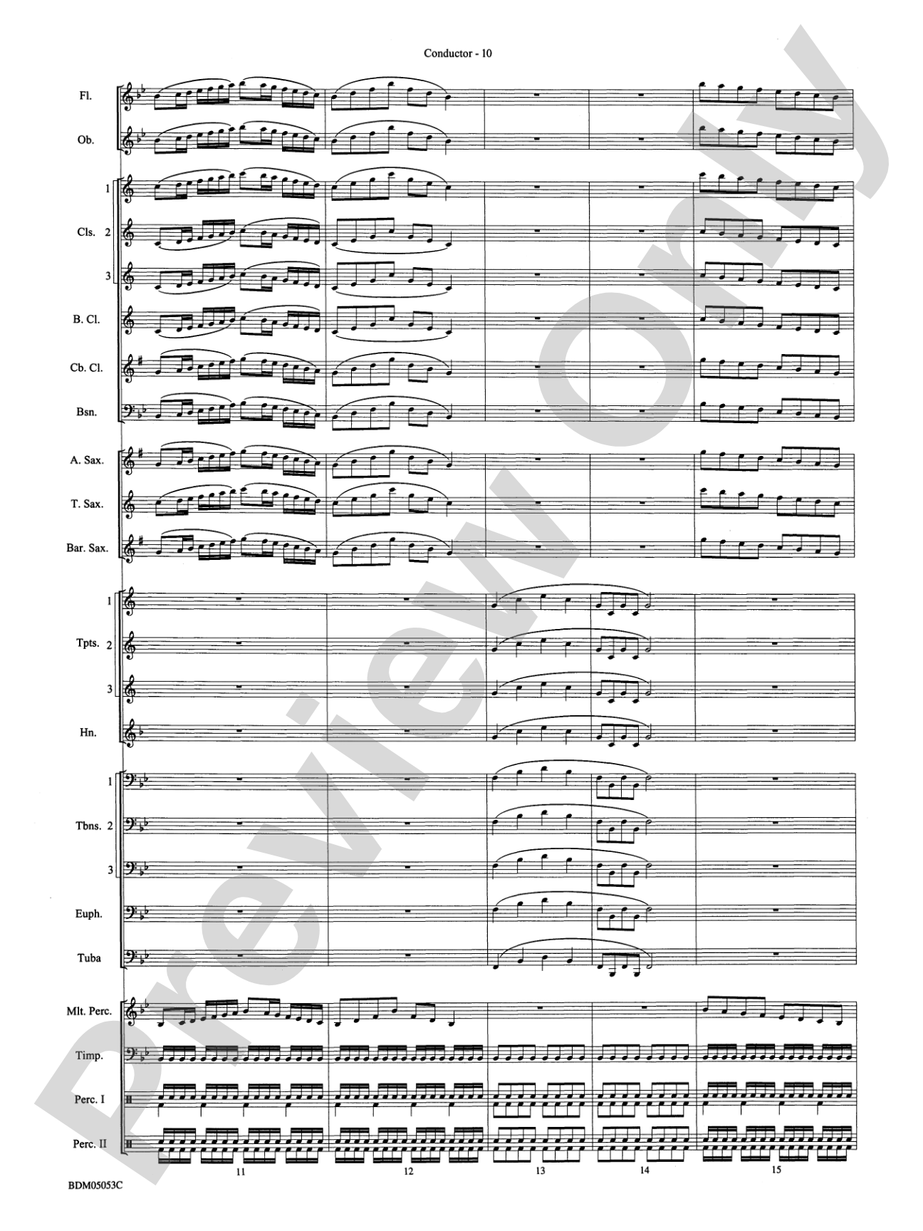 Symphonic Band Clinic: Concert Band Conductor Score & Parts