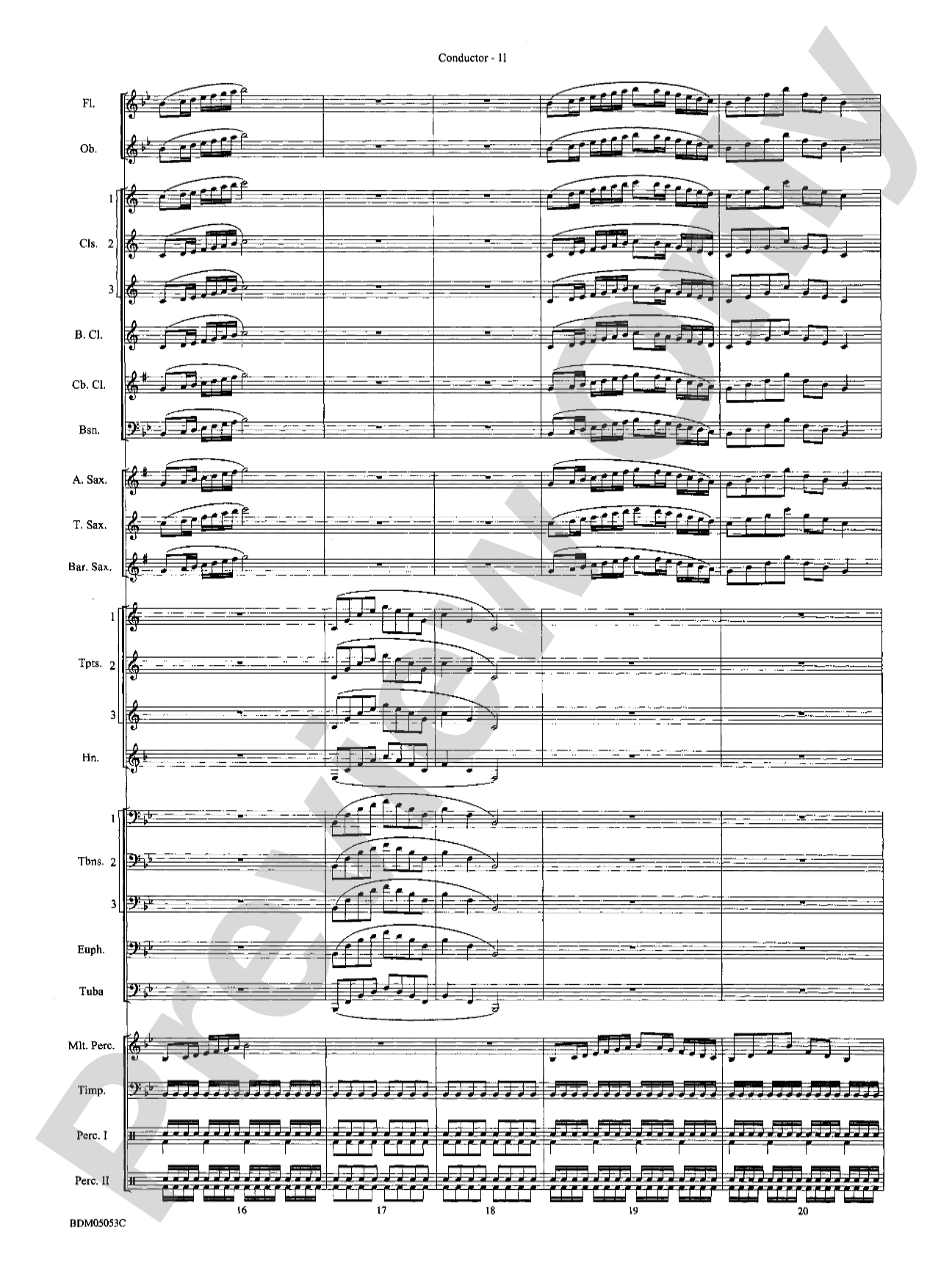 Symphonic Band Clinic: Concert Band Conductor Score & Parts