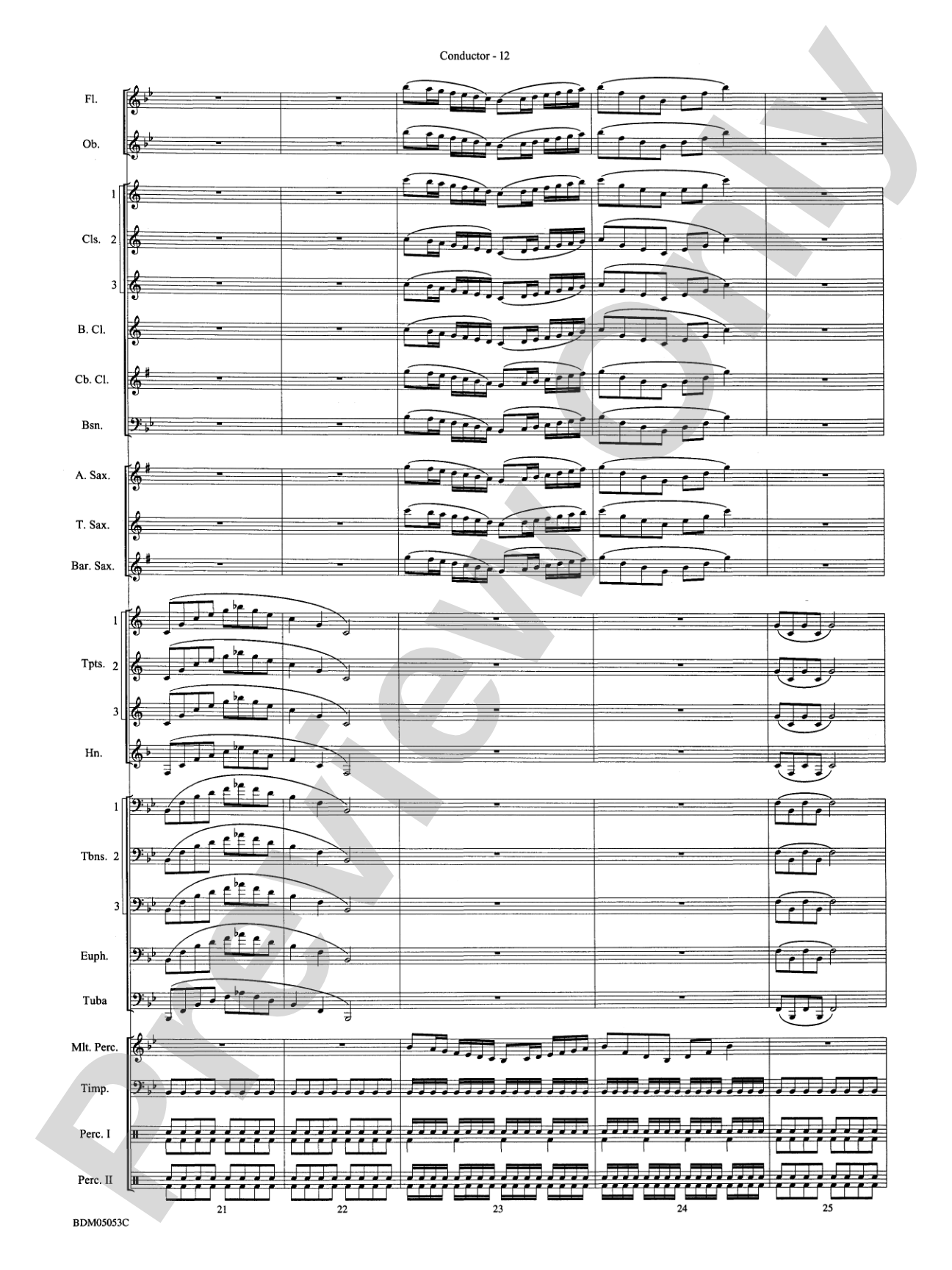Symphonic Band Clinic: Concert Band Conductor Score & Parts