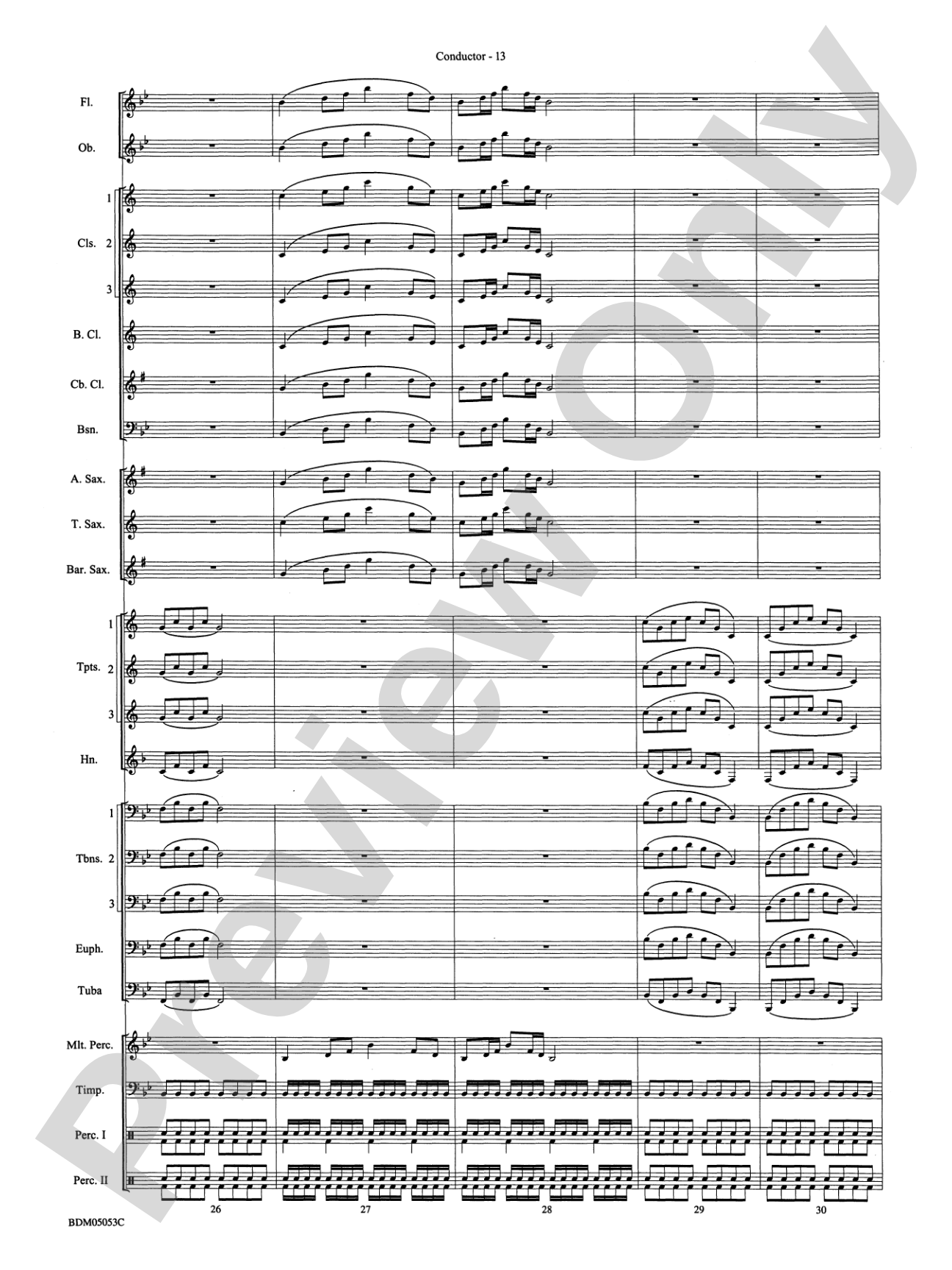 Symphonic Band Clinic: Concert Band Conductor Score & Parts