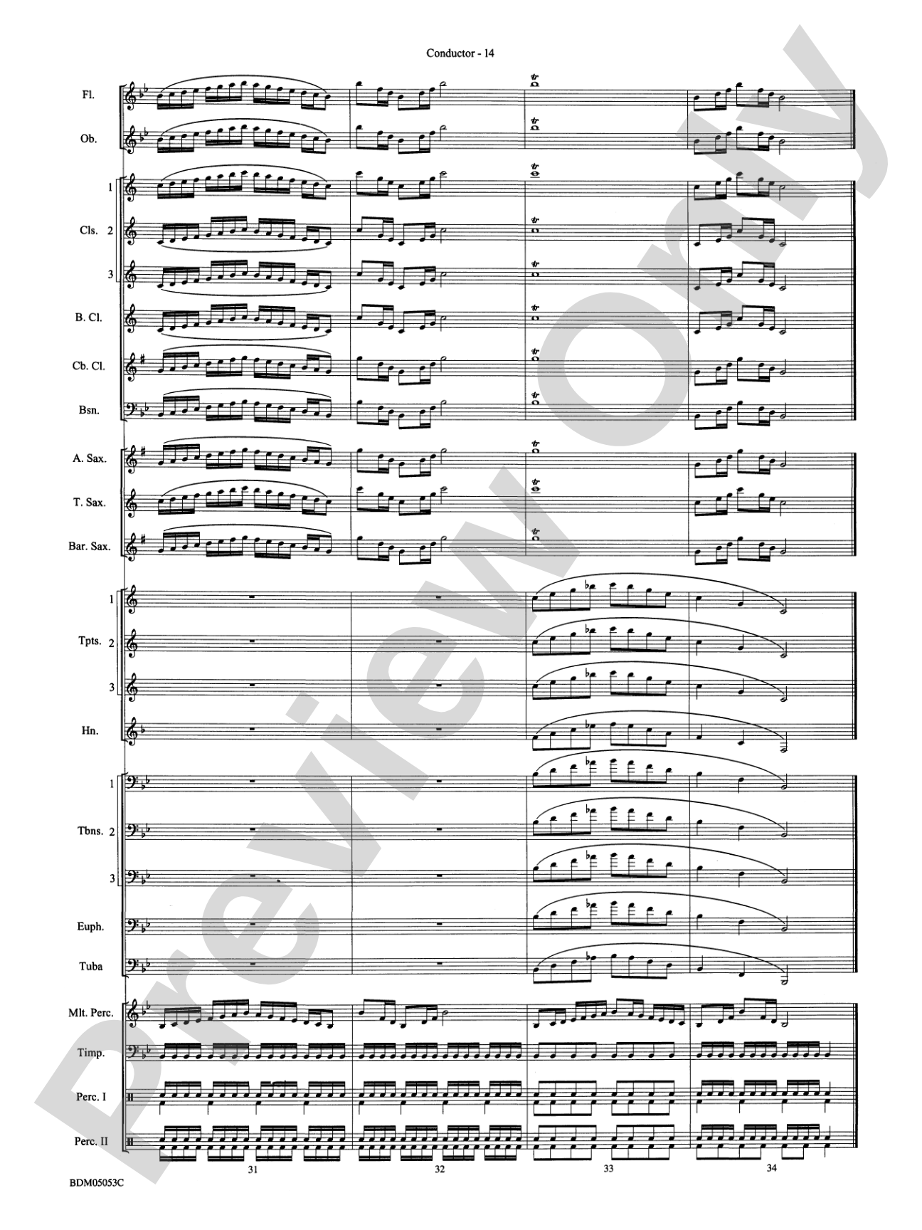 Symphonic Band Clinic: Concert Band Conductor Score & Parts