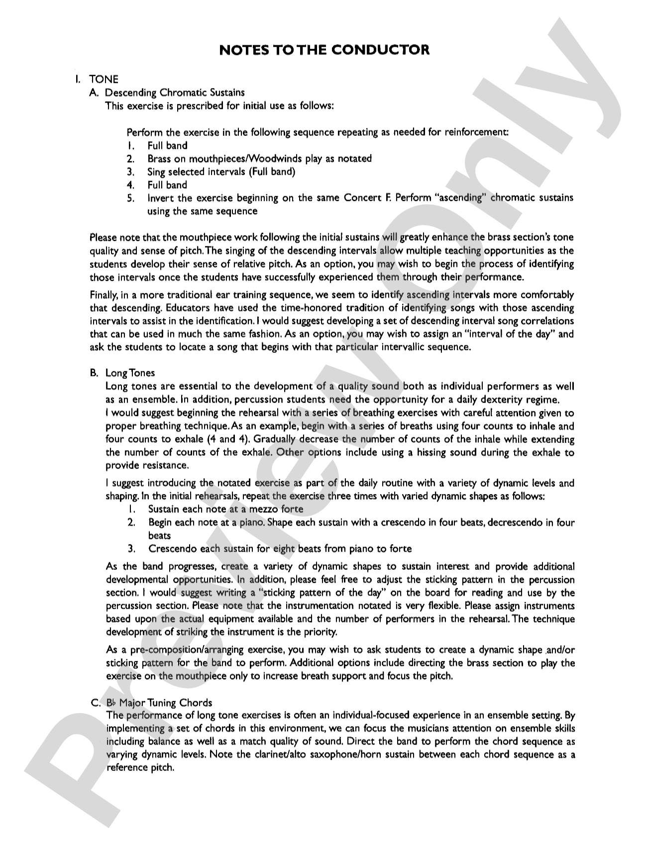 Symphonic Band Clinic: Concert Band Conductor Score & Parts