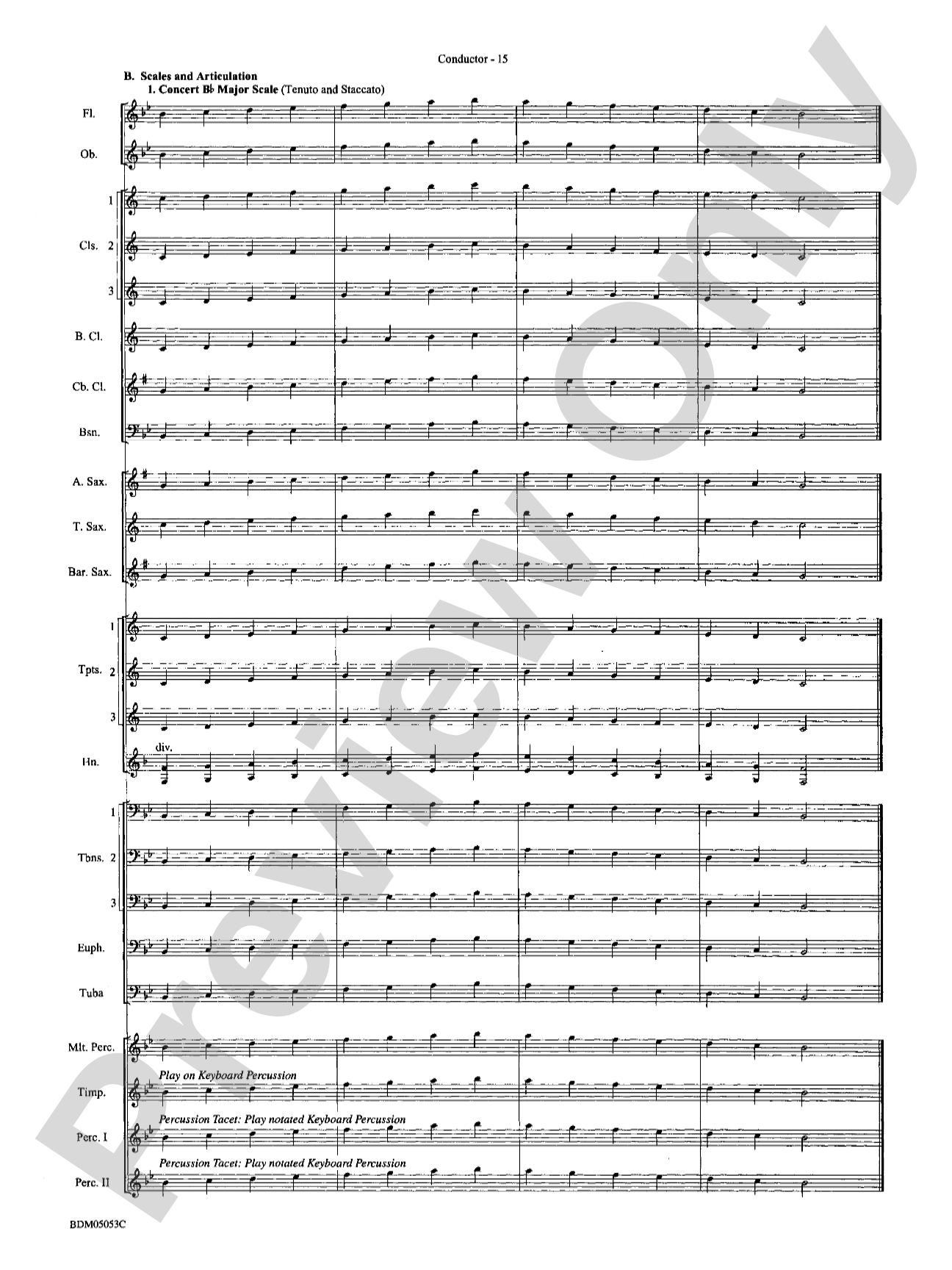 Symphonic Band Clinic: Concert Band Conductor Score & Parts