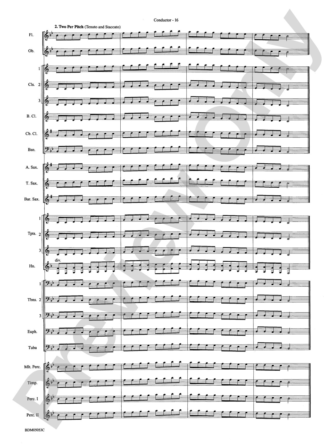 Symphonic Band Clinic: Concert Band Conductor Score & Parts