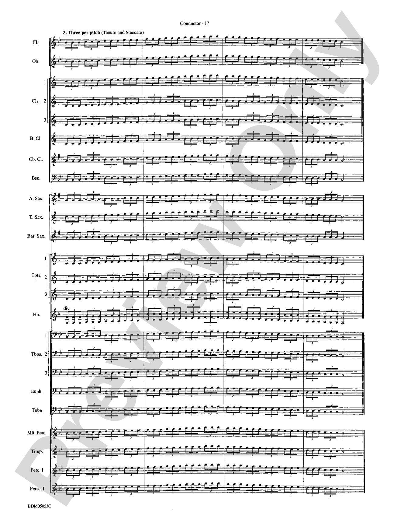 Symphonic Band Clinic: Concert Band Conductor Score & Parts