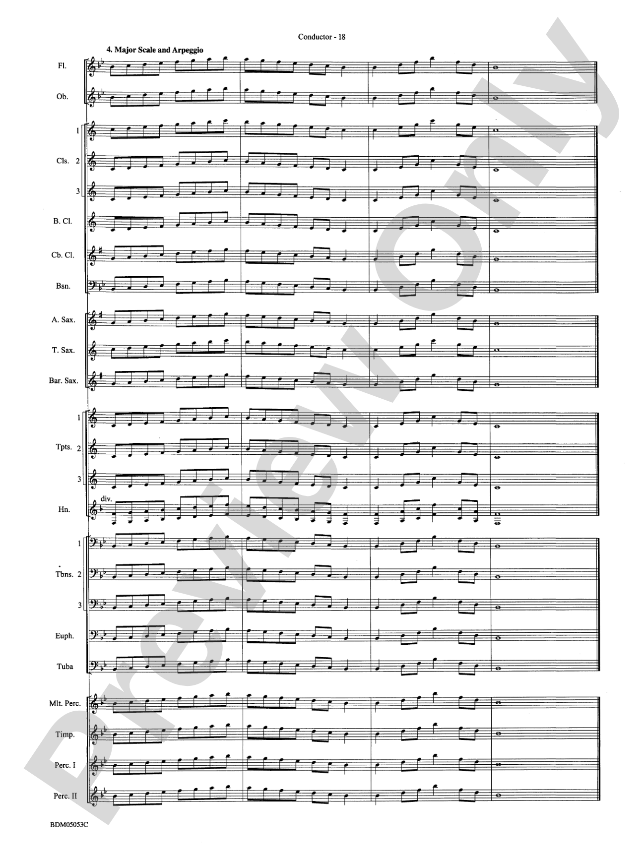 Symphonic Band Clinic: Concert Band Conductor Score & Parts