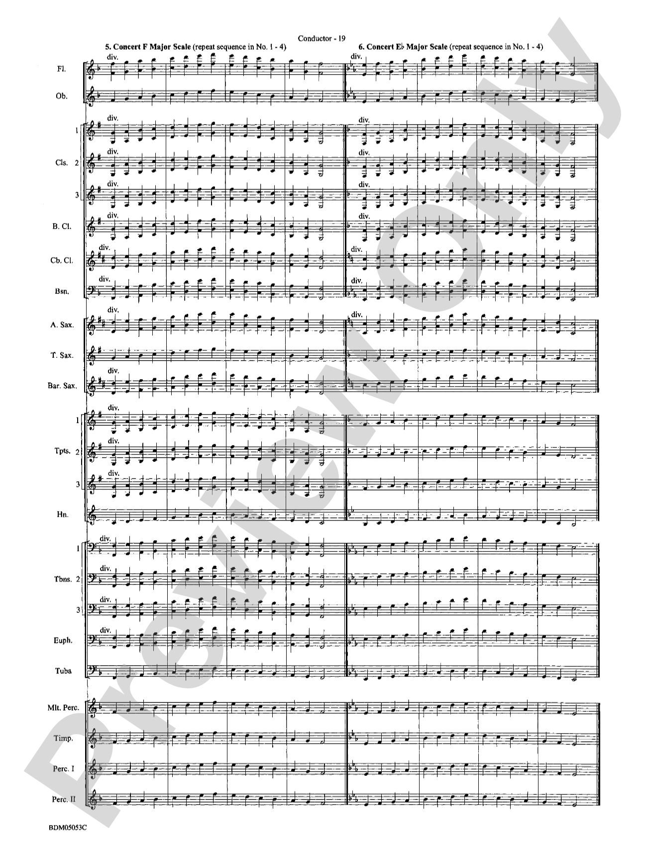 Symphonic Band Clinic: Concert Band Conductor Score & Parts