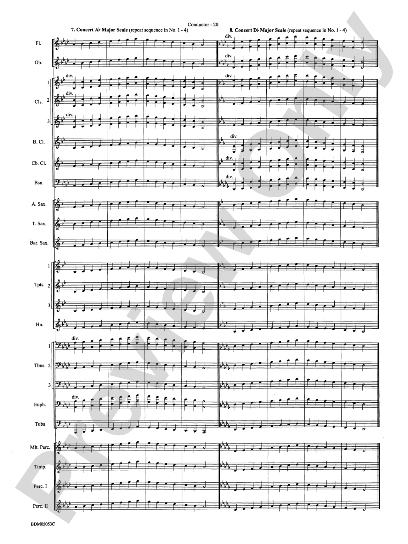 Symphonic Band Clinic: Concert Band Conductor Score & Parts