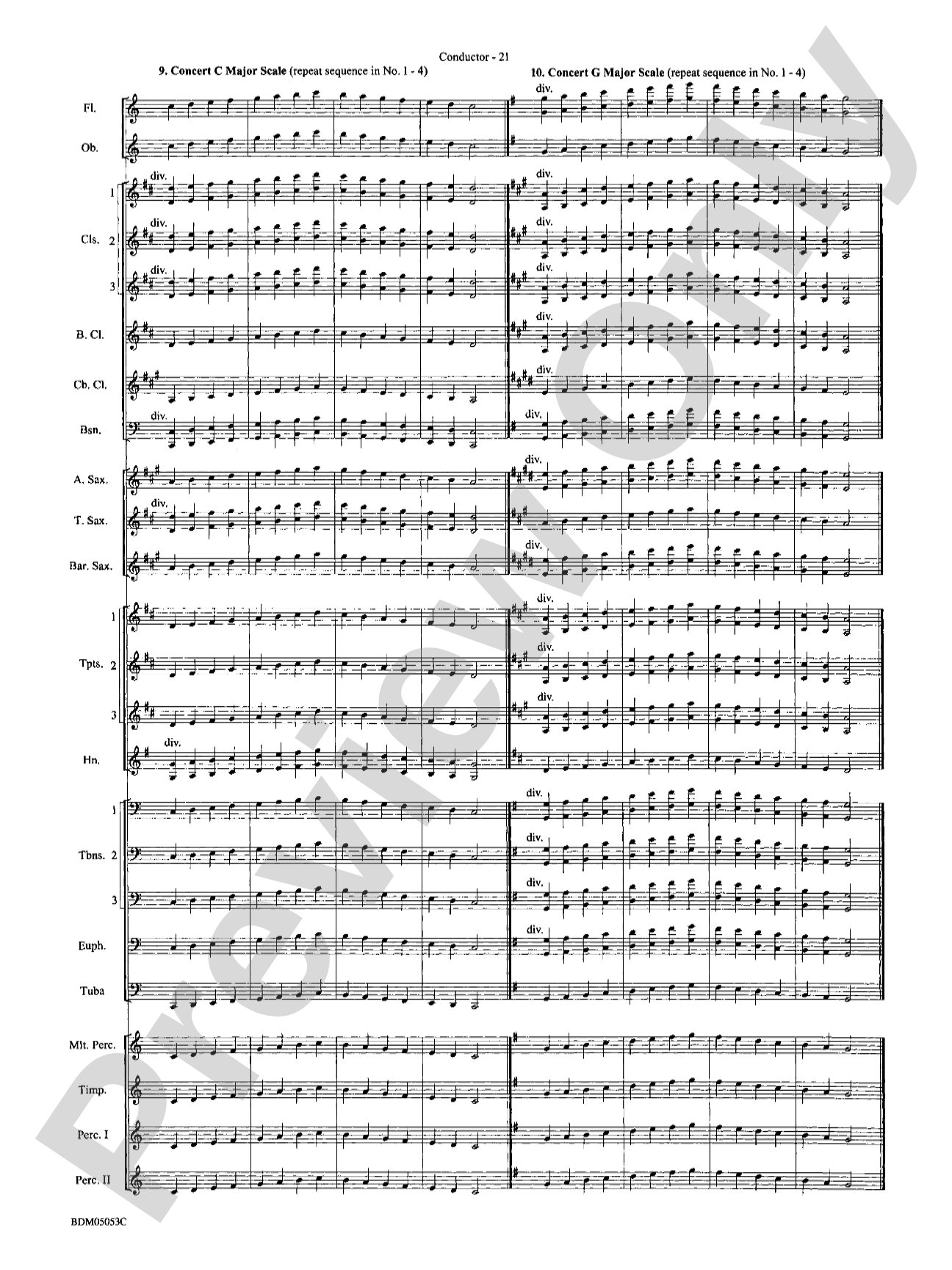 Symphonic Band Clinic: Concert Band Conductor Score & Parts