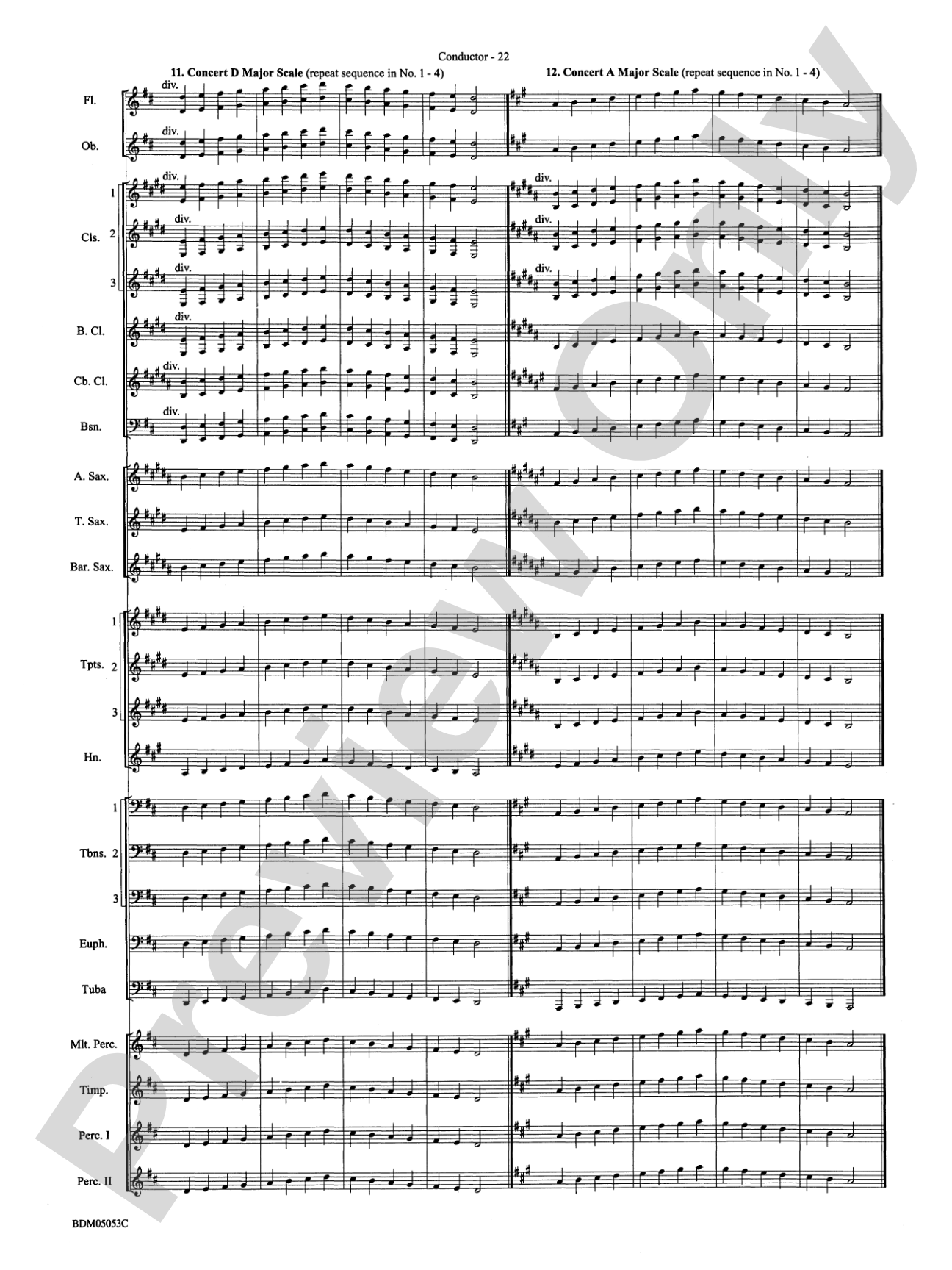 Symphonic Band Clinic: Concert Band Conductor Score & Parts
