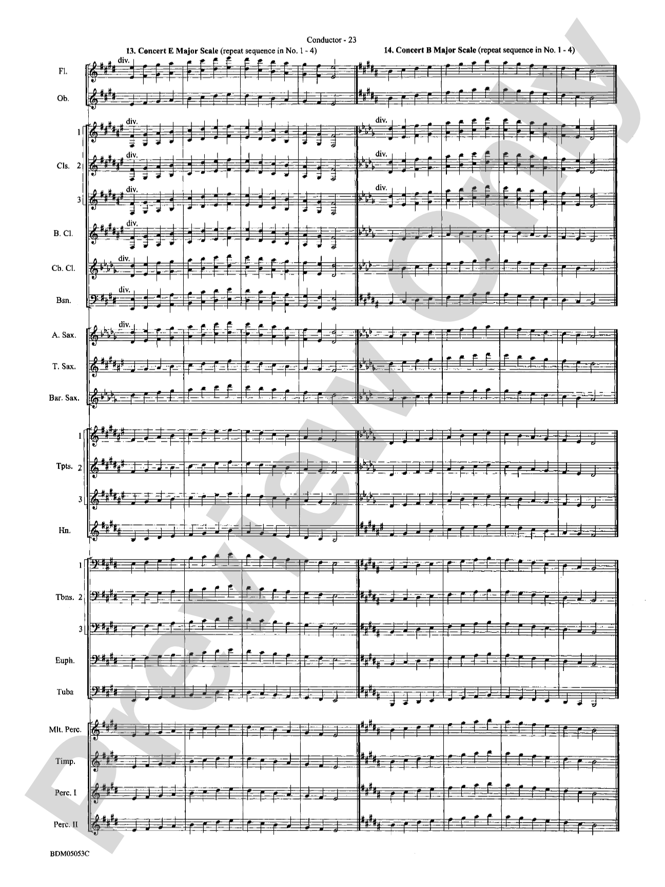 Symphonic Band Clinic: Concert Band Conductor Score & Parts