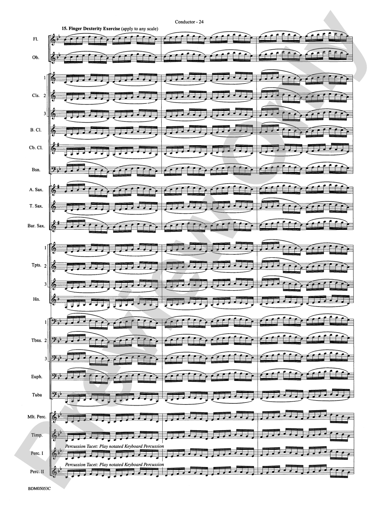 Symphonic Band Clinic: Concert Band Conductor Score & Parts