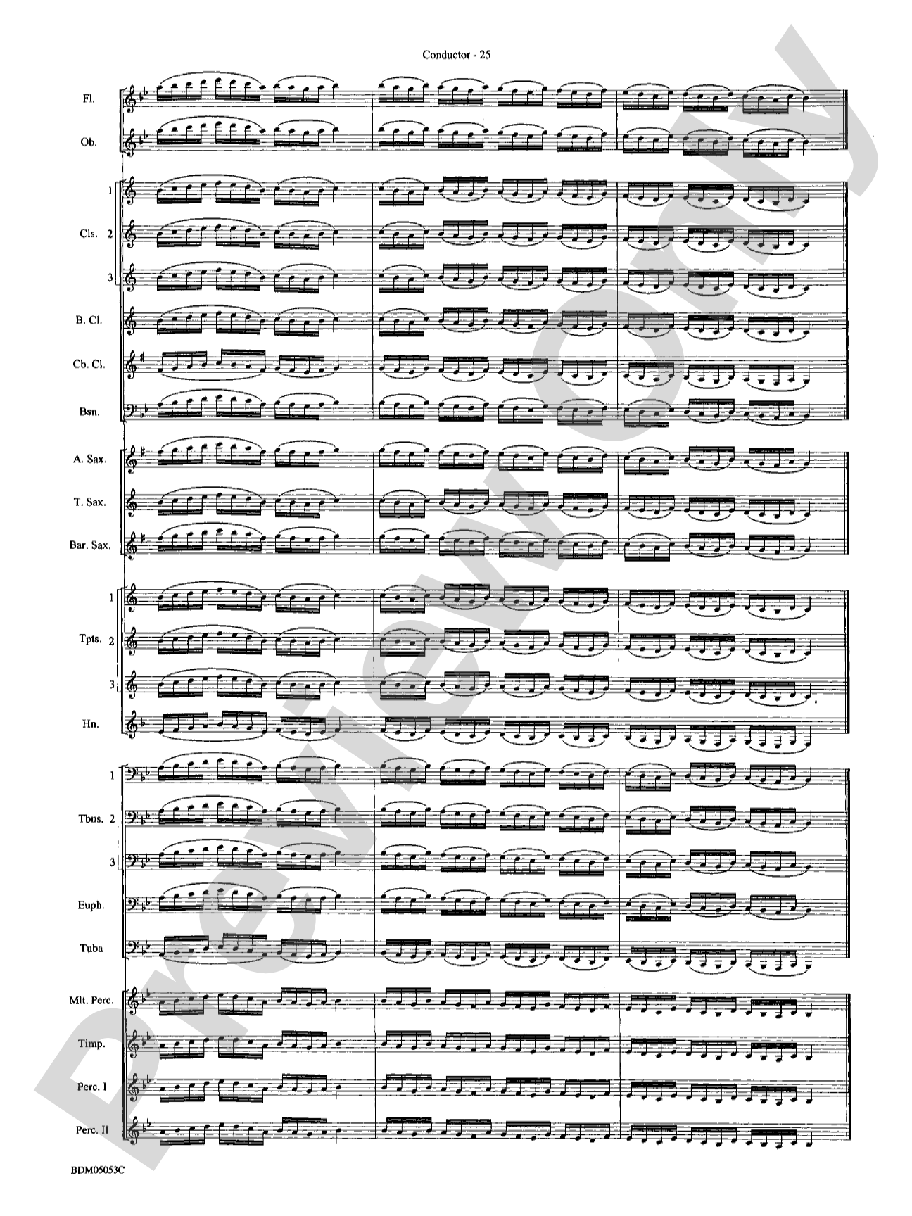 Symphonic Band Clinic: Concert Band Conductor Score & Parts