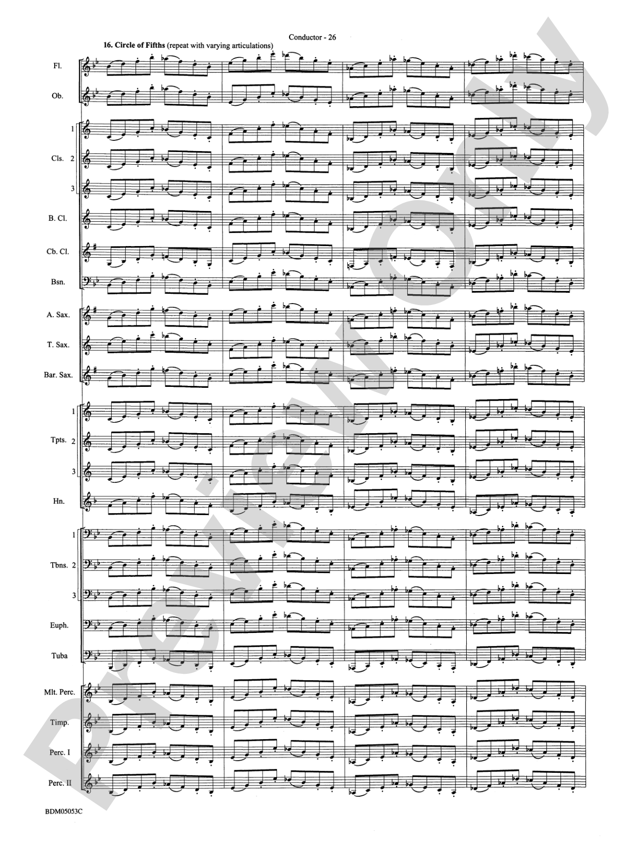Symphonic Band Clinic: Concert Band Conductor Score & Parts