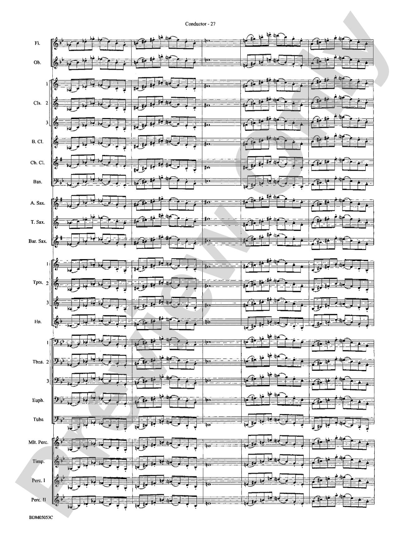 Symphonic Band Clinic: Concert Band Conductor Score & Parts