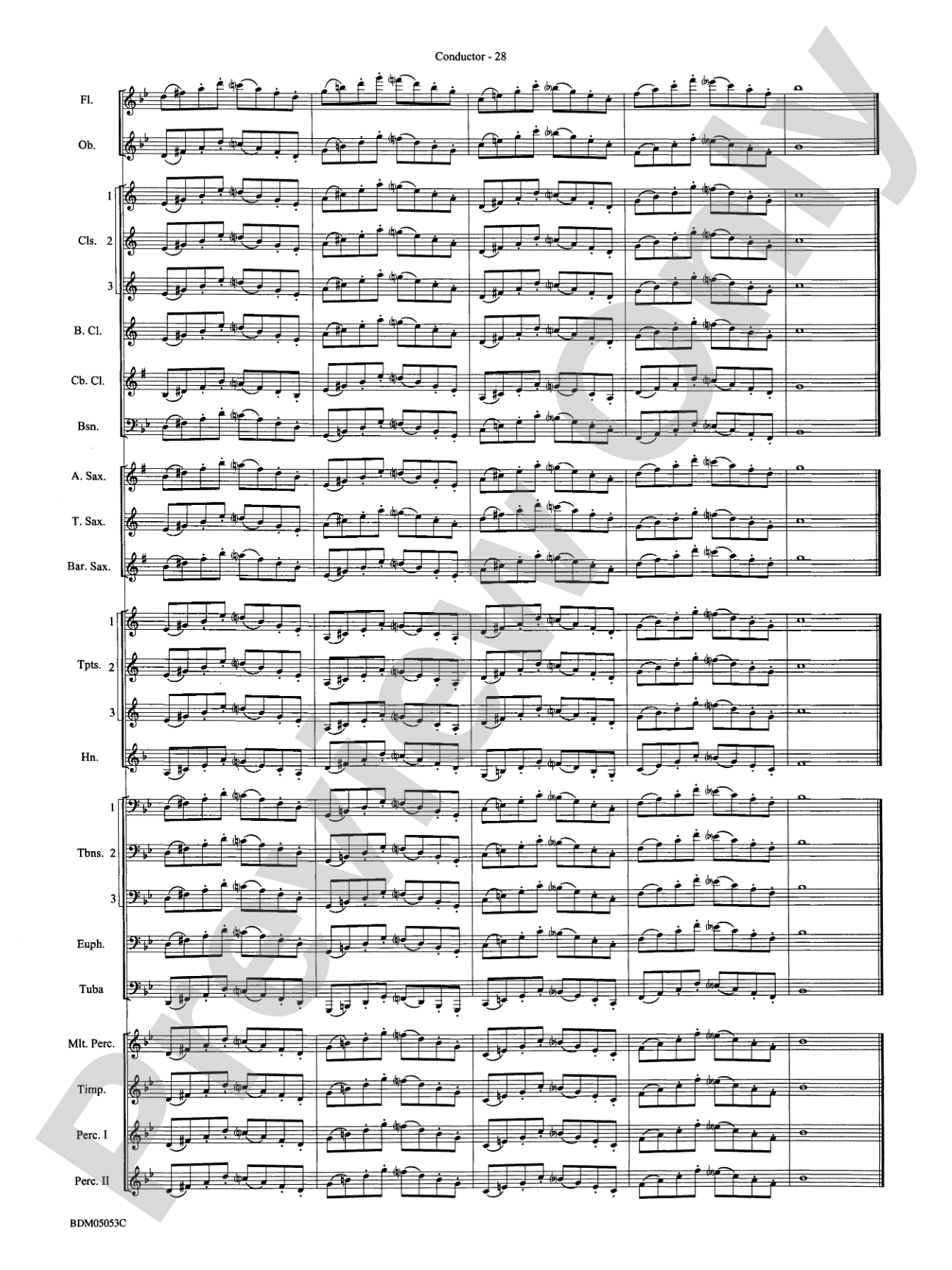 Symphonic Band Clinic: Concert Band Conductor Score & Parts