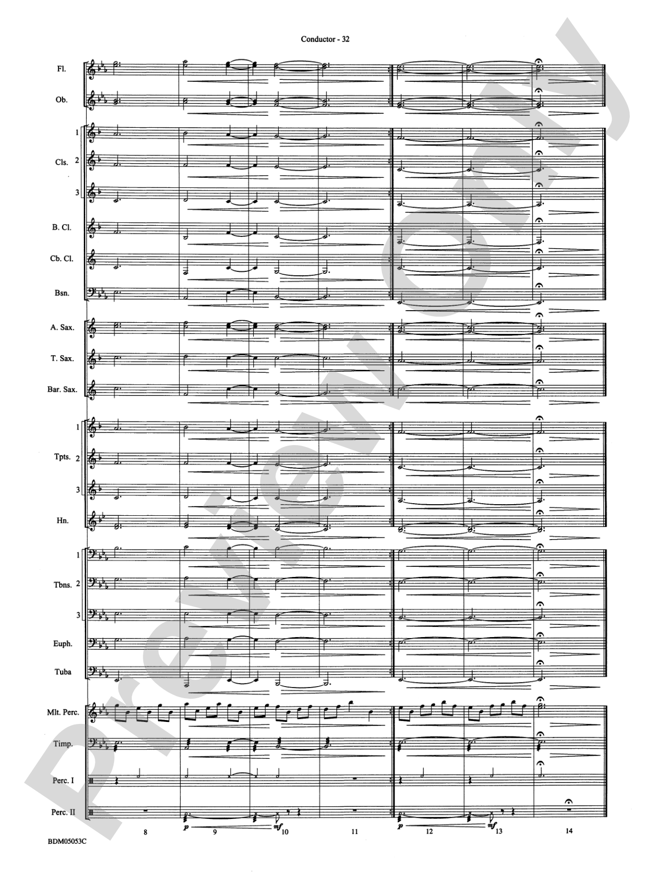 Symphonic Band Clinic: Concert Band Conductor Score & Parts