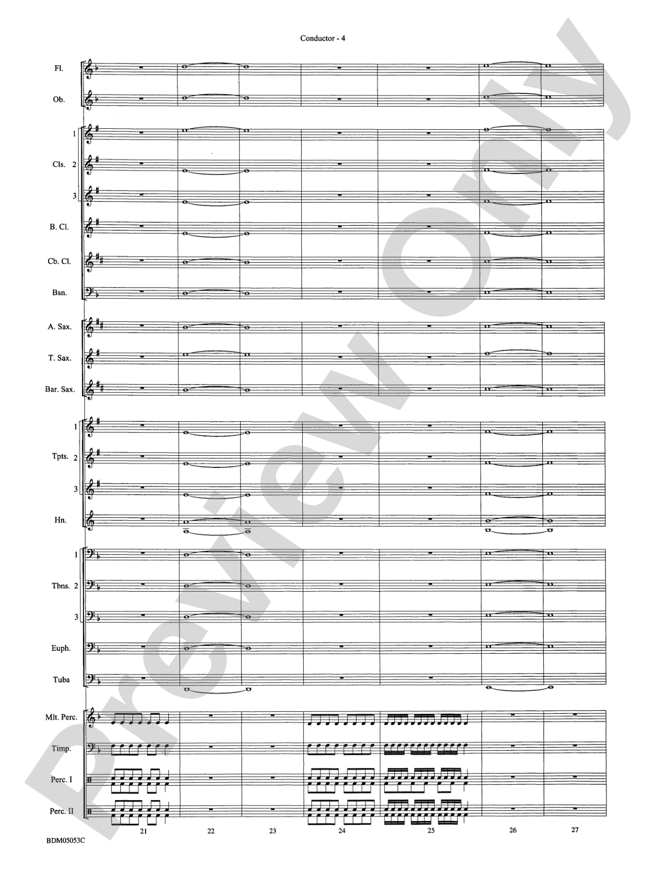 Symphonic Band Clinic: Concert Band Conductor Score & Parts
