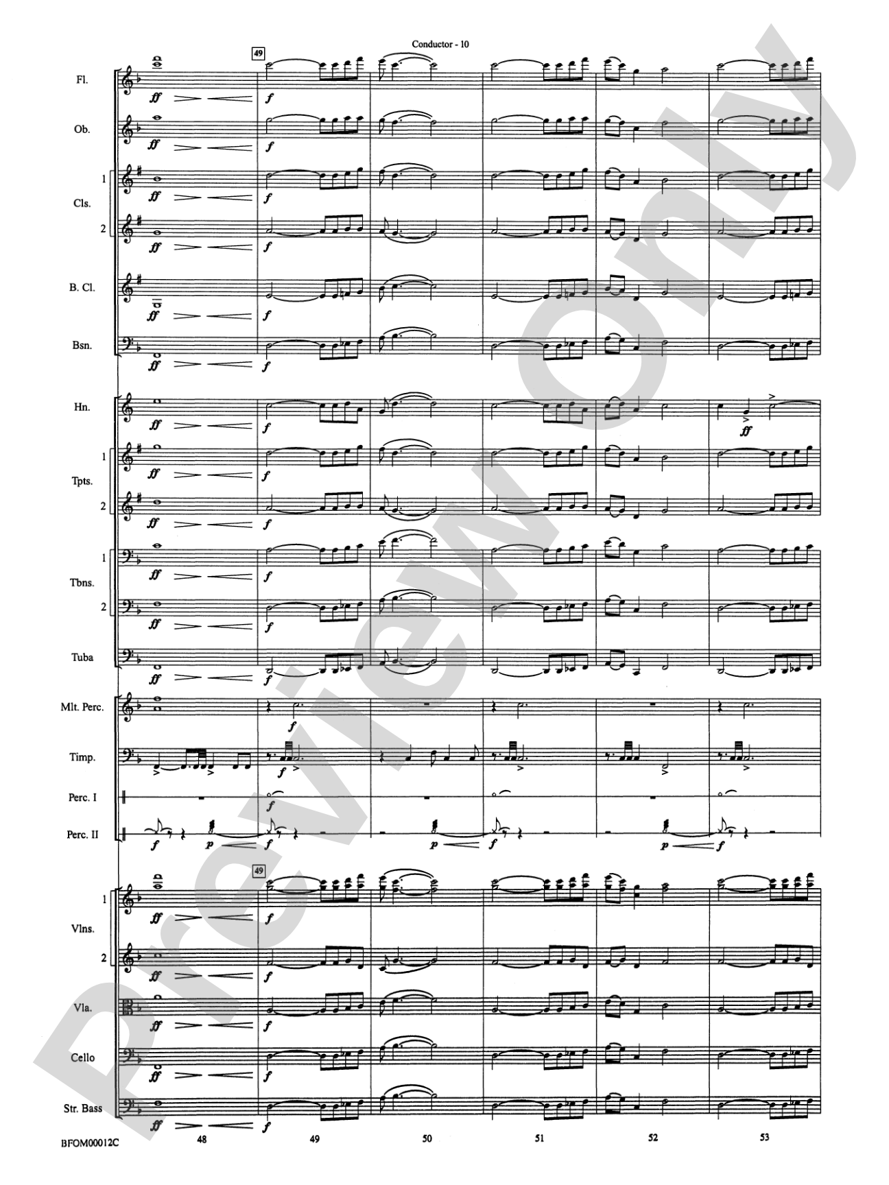 A Christmas Hymn: Full Orchestra Conductor Score & Parts