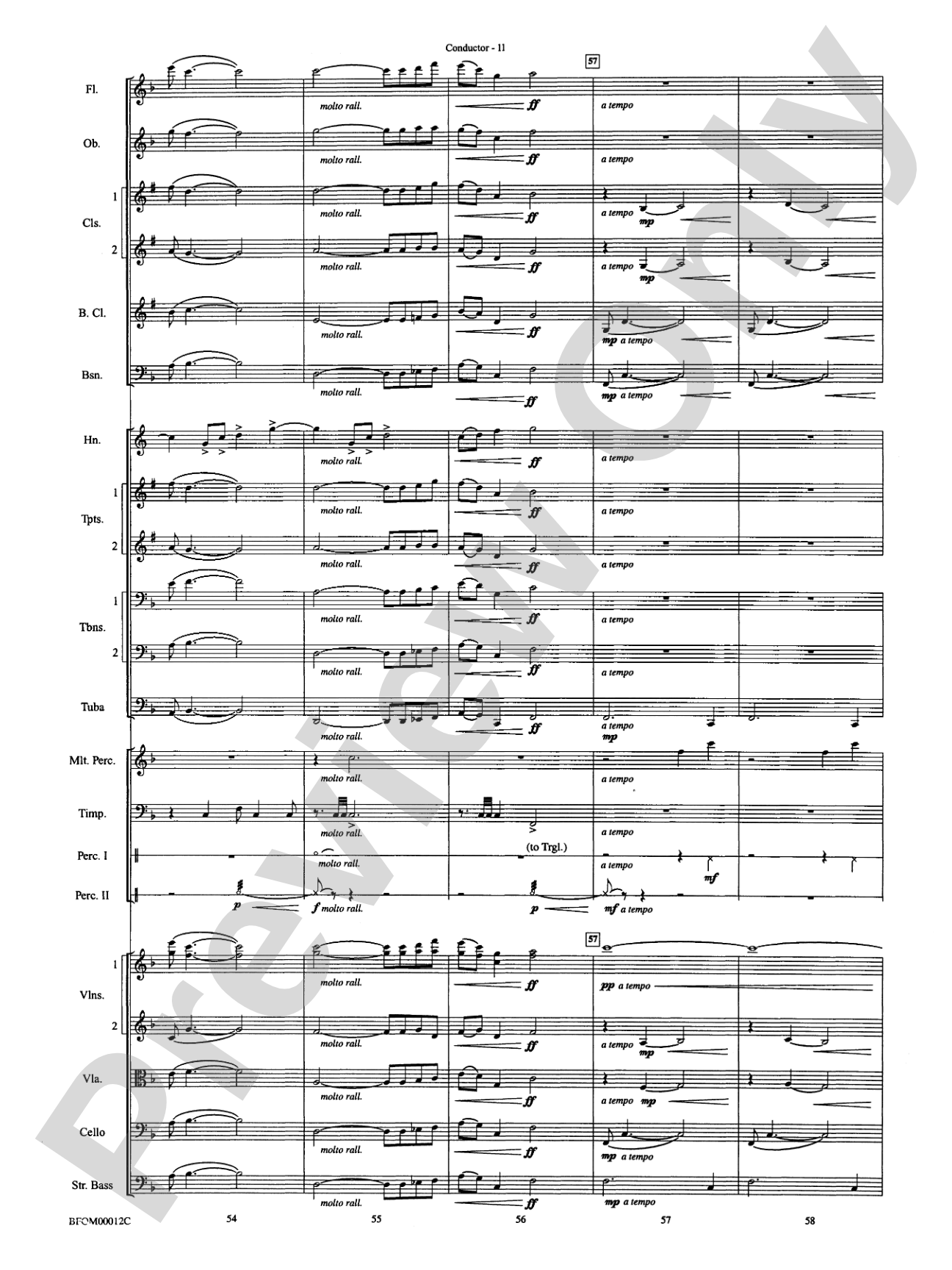 A Christmas Hymn: Full Orchestra Conductor Score & Parts