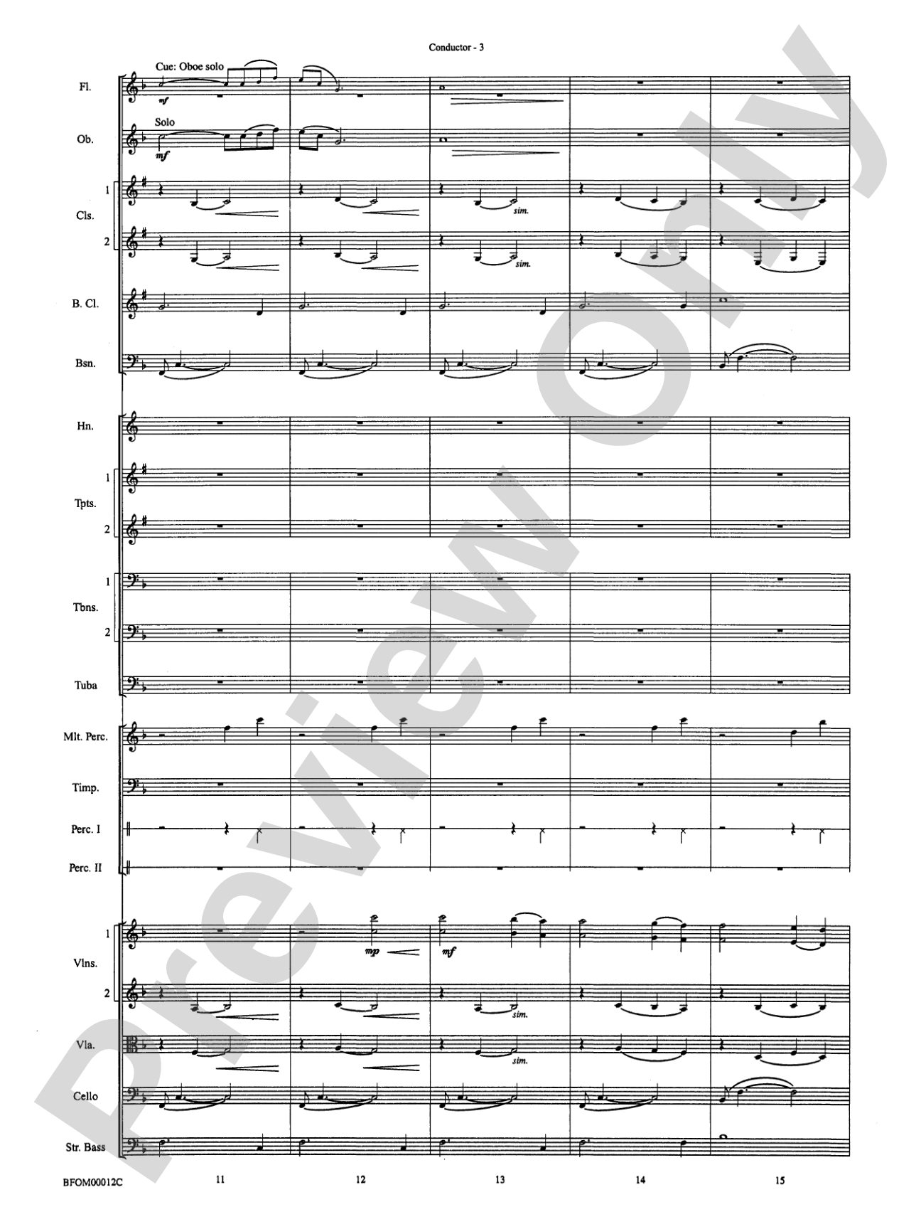 A Christmas Hymn: Full Orchestra Conductor Score & Parts