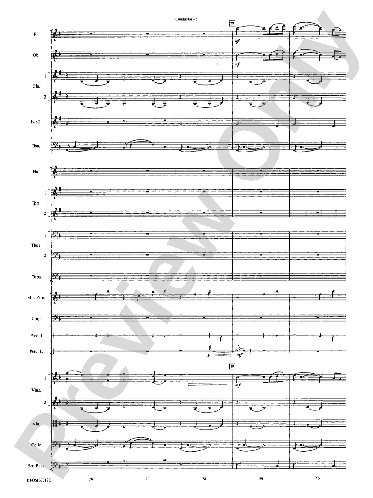 A Christmas Hymn: Full Orchestra Conductor Score & Parts
