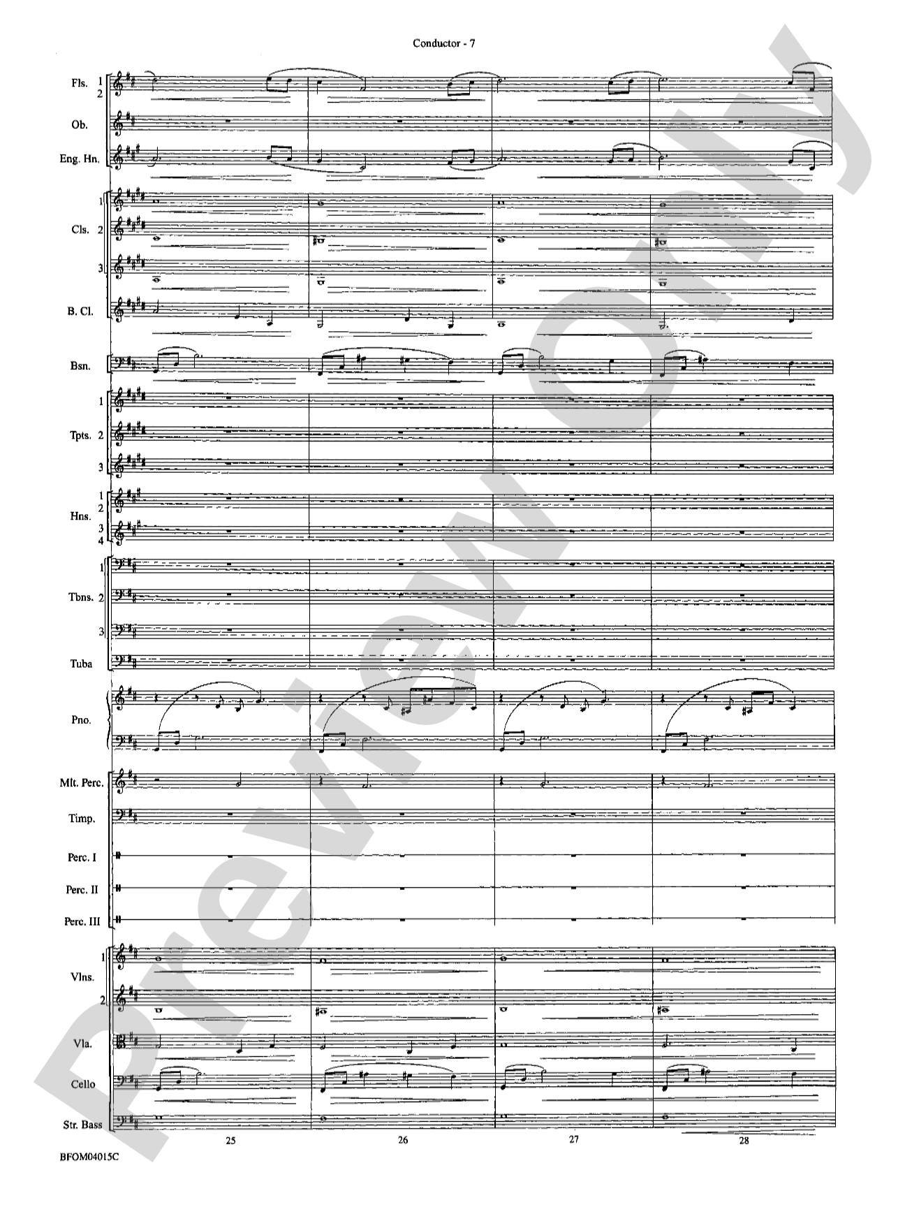 The Isle of Calypso (from The Odyssey (Symphony No. 2)): Full Orchestra Conductor Score & Parts