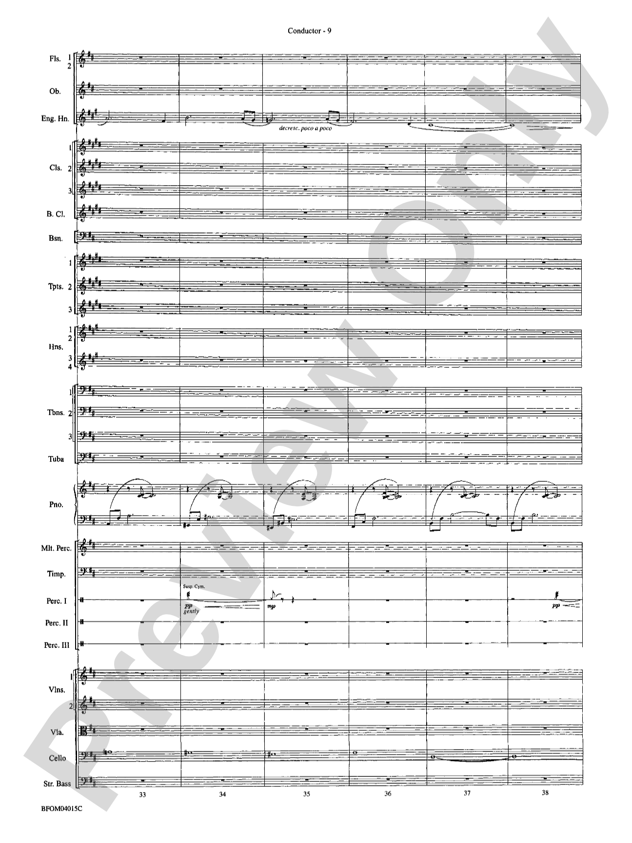 The Isle of Calypso (from The Odyssey (Symphony No. 2)): Full Orchestra Conductor Score & Parts