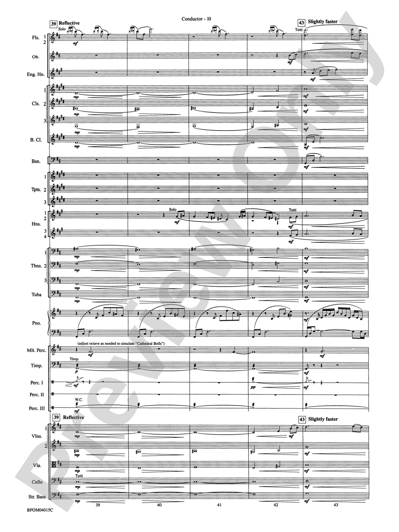 The Isle of Calypso (from The Odyssey (Symphony No. 2)): Full Orchestra Conductor Score & Parts