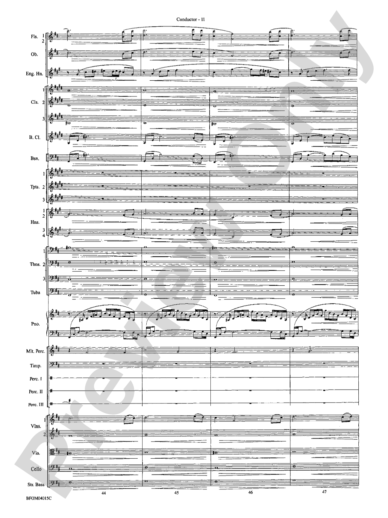 The Isle of Calypso (from The Odyssey (Symphony No. 2)): Full Orchestra Conductor Score & Parts