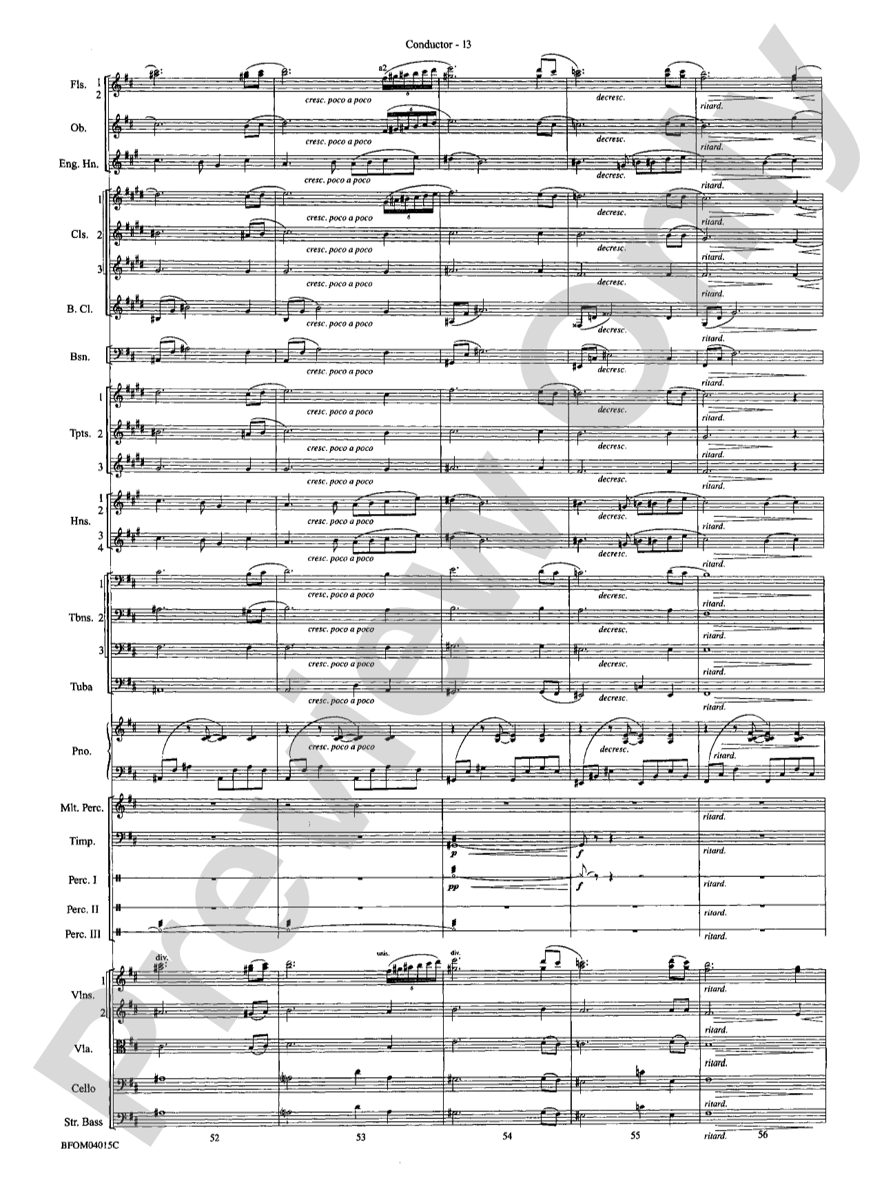 The Isle of Calypso (from The Odyssey (Symphony No. 2)): Full Orchestra Conductor Score & Parts