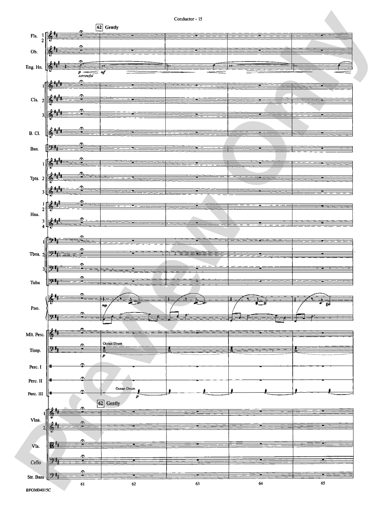 The Isle of Calypso (from The Odyssey (Symphony No. 2)): Full Orchestra Conductor Score & Parts