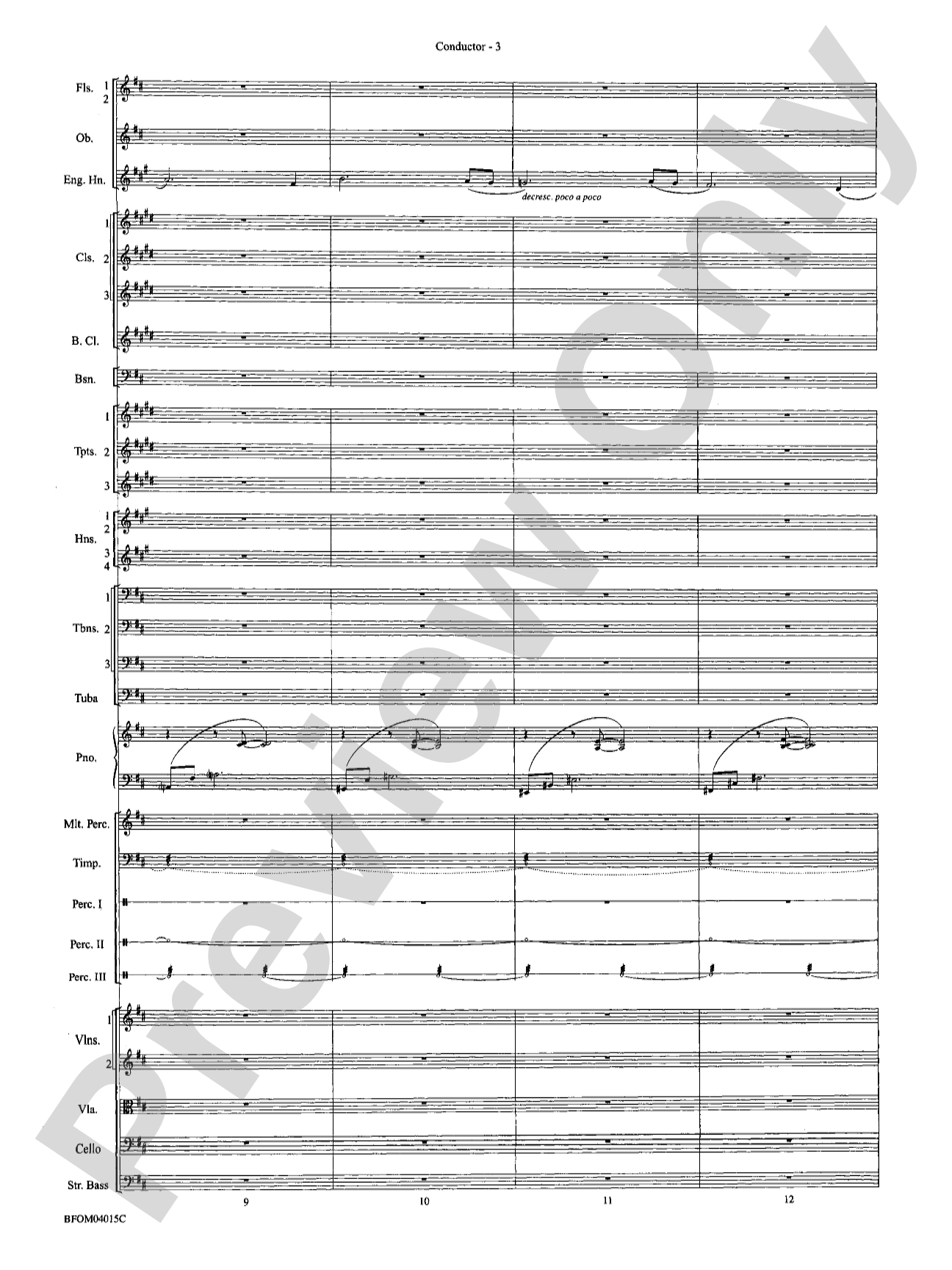 The Isle of Calypso (from The Odyssey (Symphony No. 2)): Full Orchestra Conductor Score & Parts