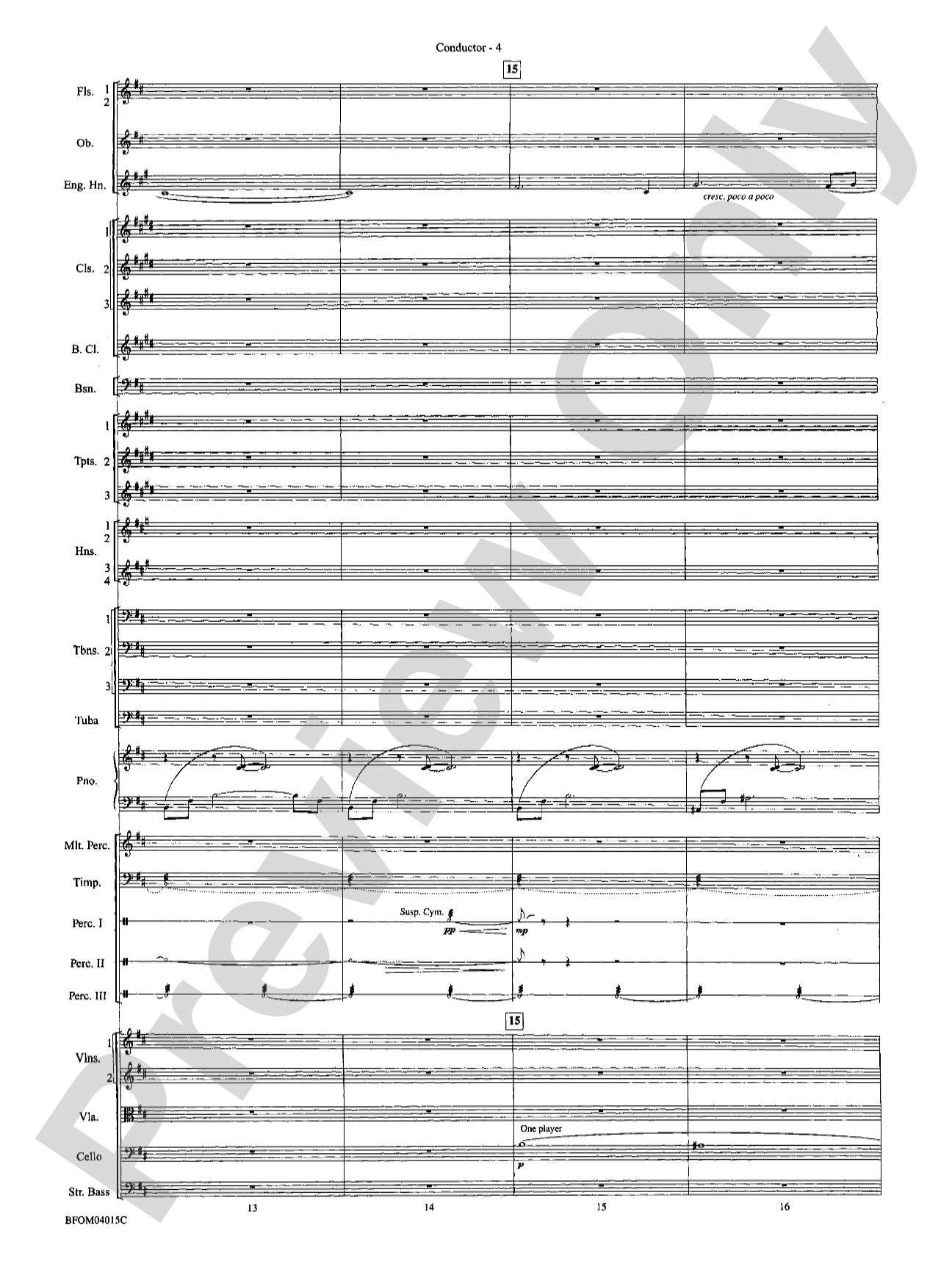 The Isle of Calypso (from The Odyssey (Symphony No. 2)): Full Orchestra Conductor Score & Parts