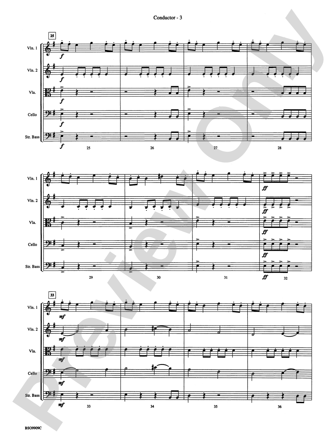 Variant on an Old English Carol: String Orchestra Conductor Score & Parts