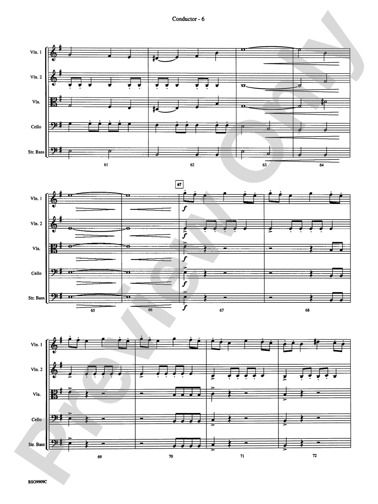 Variant on an Old English Carol: String Orchestra Conductor Score & Parts