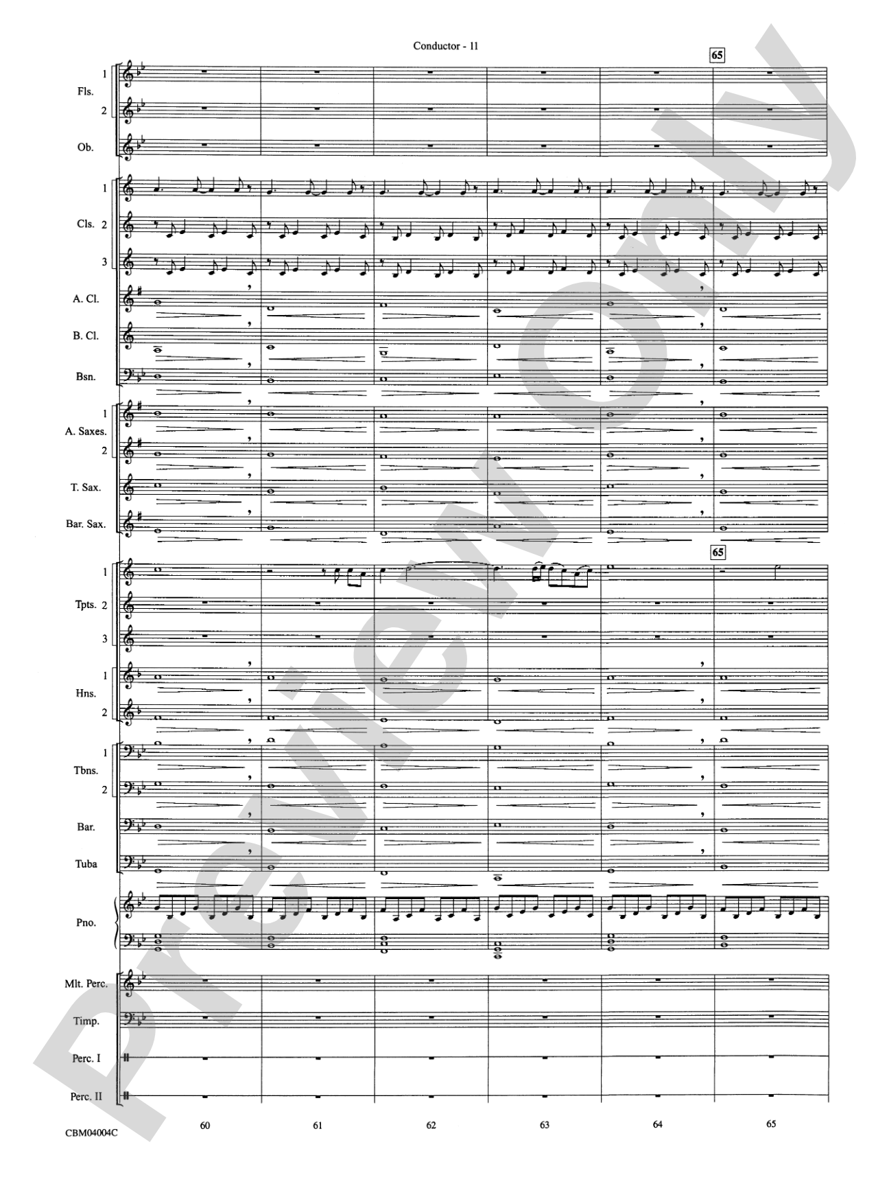 Into the West (from The Lord of the Rings: The Return of the King): Concert Band Conductor Score & Parts