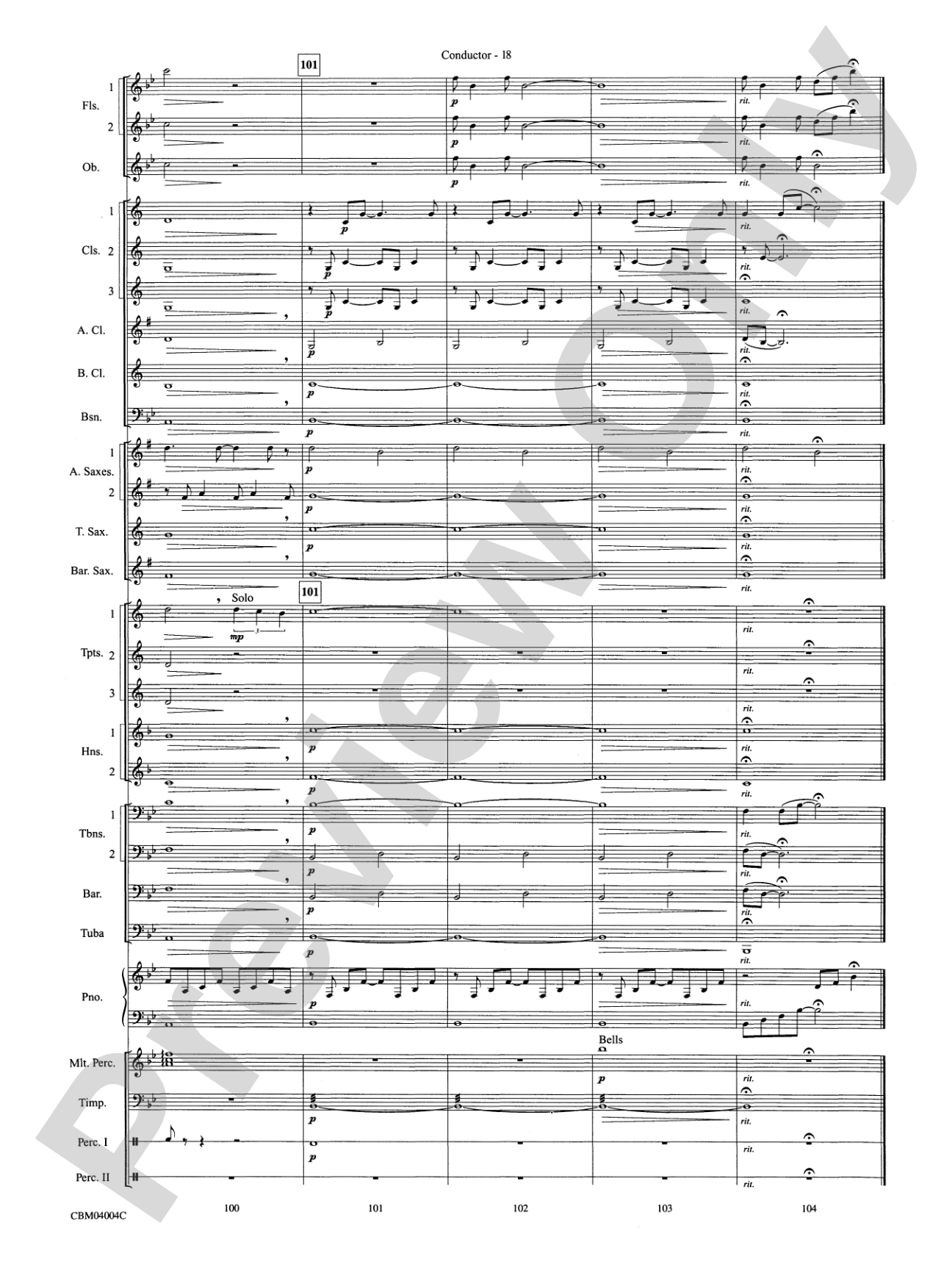 Into the West (from The Lord of the Rings: The Return of the King): Concert Band Conductor Score & Parts