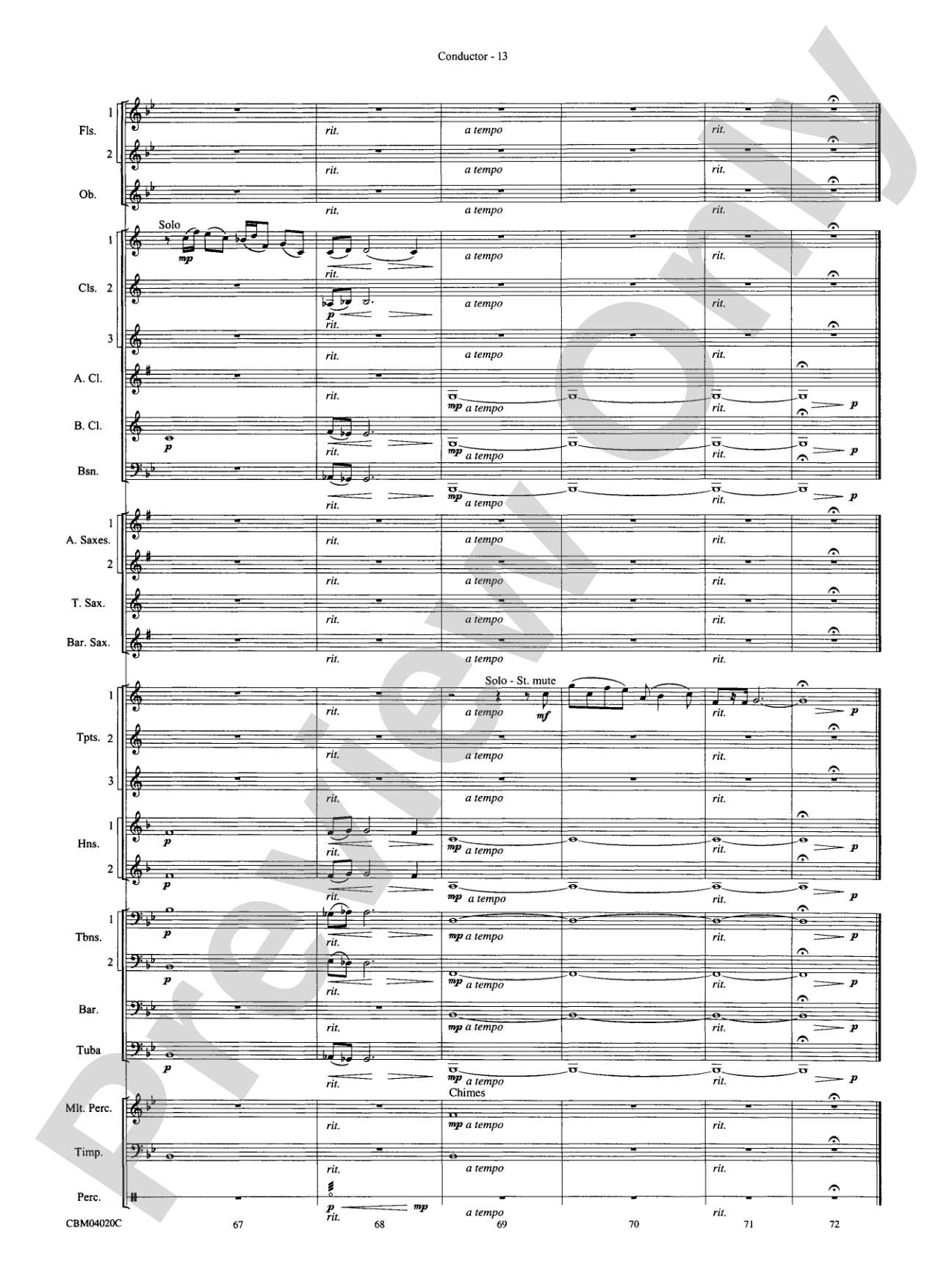 Ever Braver, Ever Stronger (An American Elegy): Score