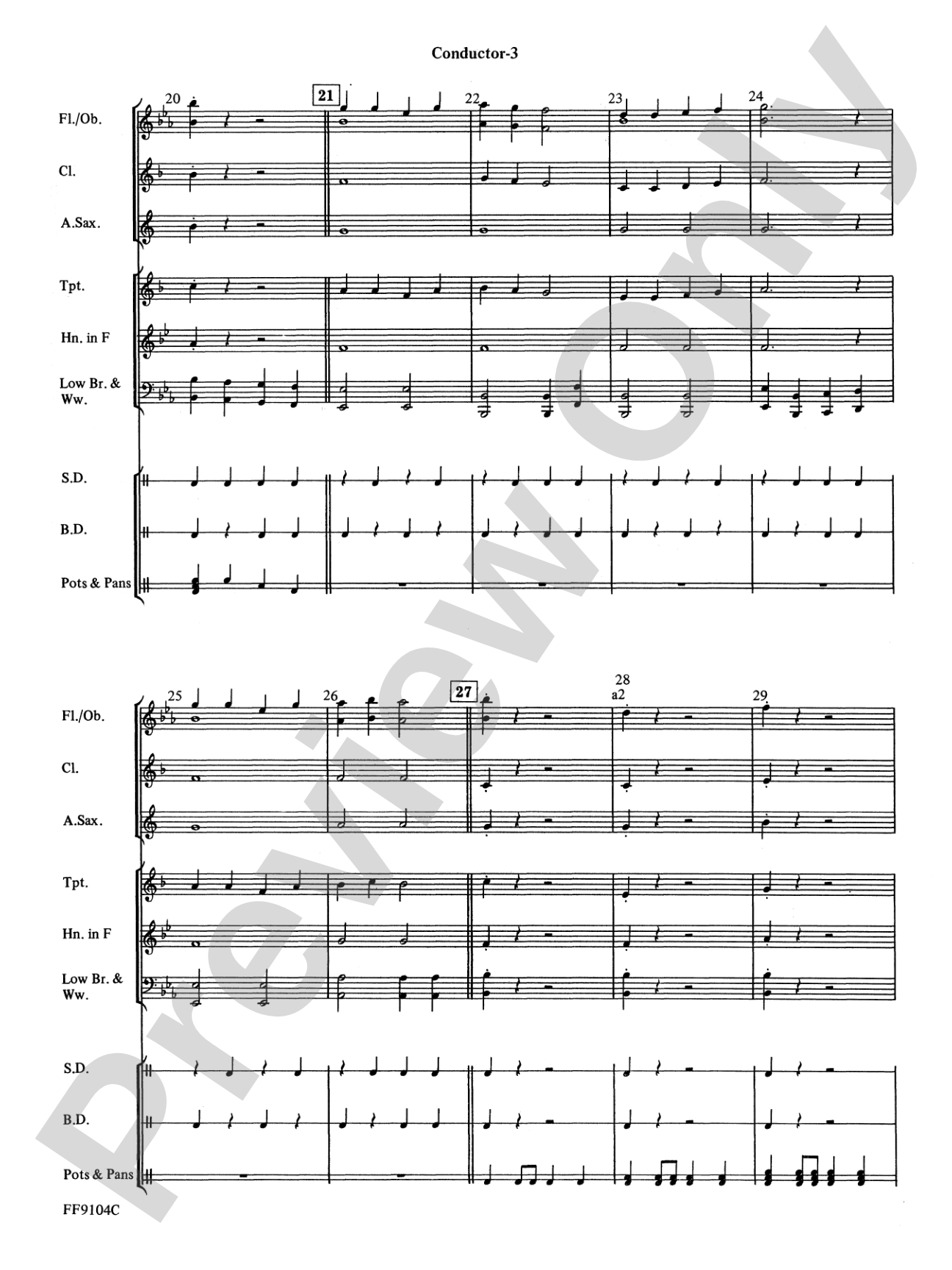 Concerto for Pots and Pans: Score