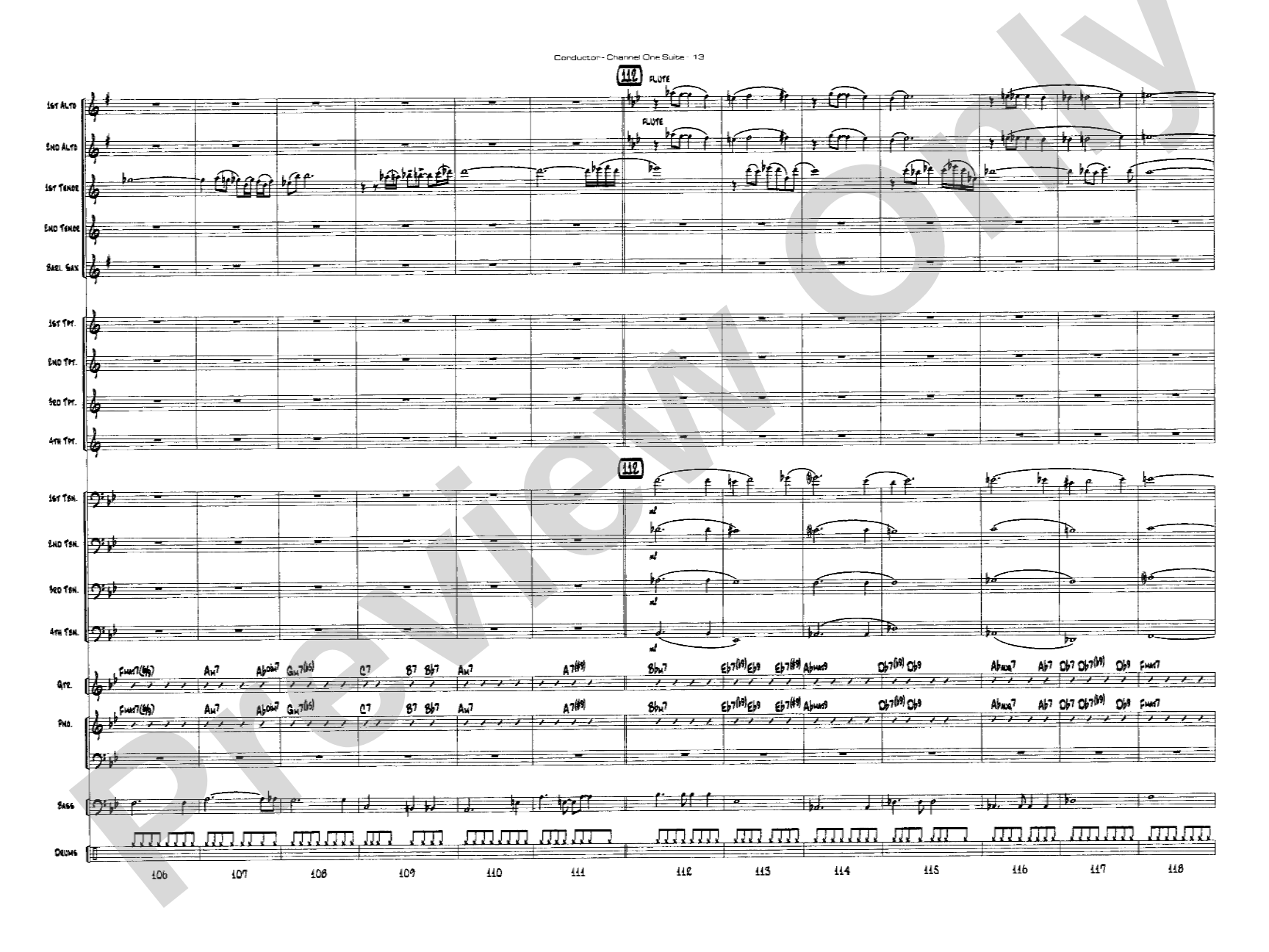 Channel One Suite: Jazz Ensemble Conductor Score & Parts