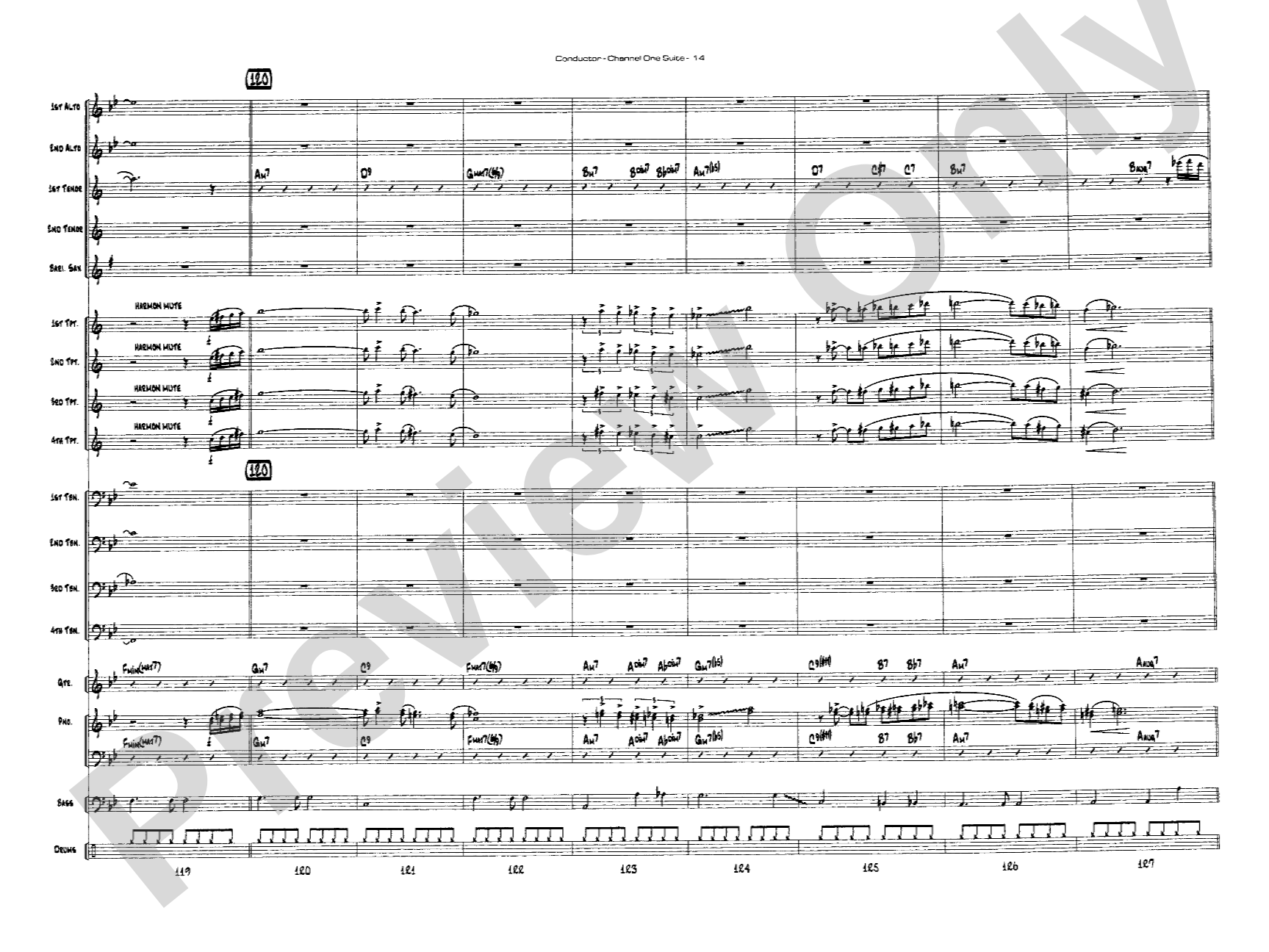 Channel One Suite: Jazz Ensemble Conductor Score & Parts