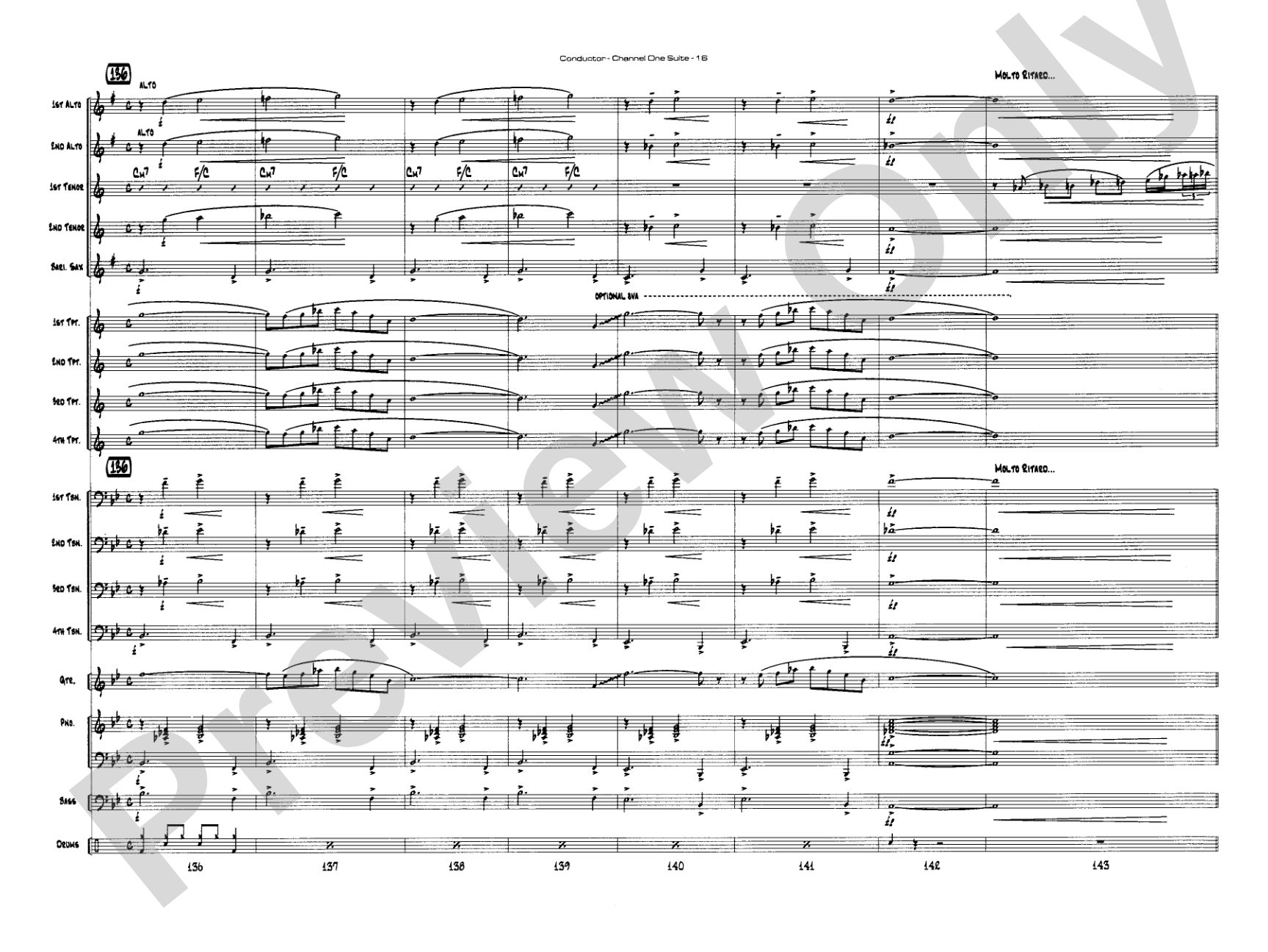 Channel One Suite: Jazz Ensemble Conductor Score & Parts