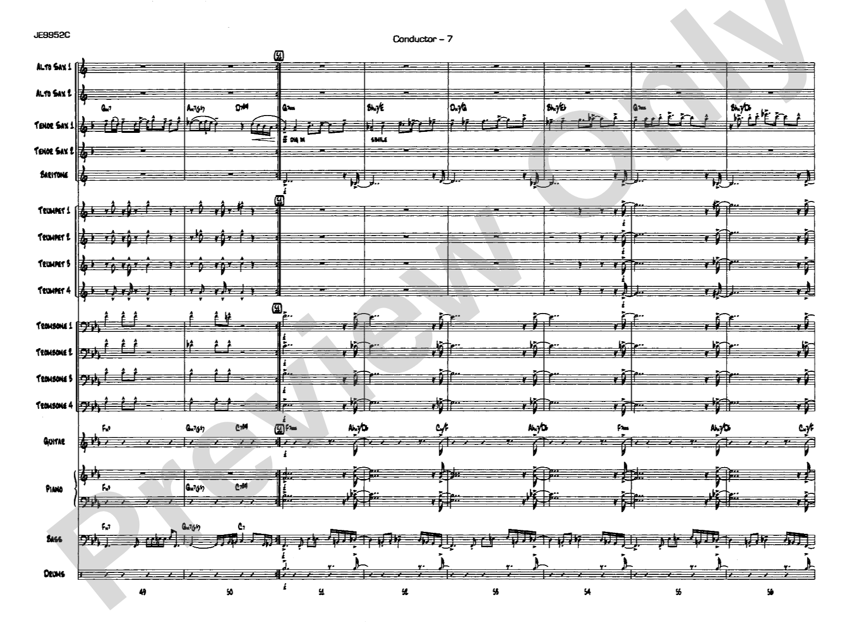 Cobblestones: Jazz Ensemble Conductor Score & Parts