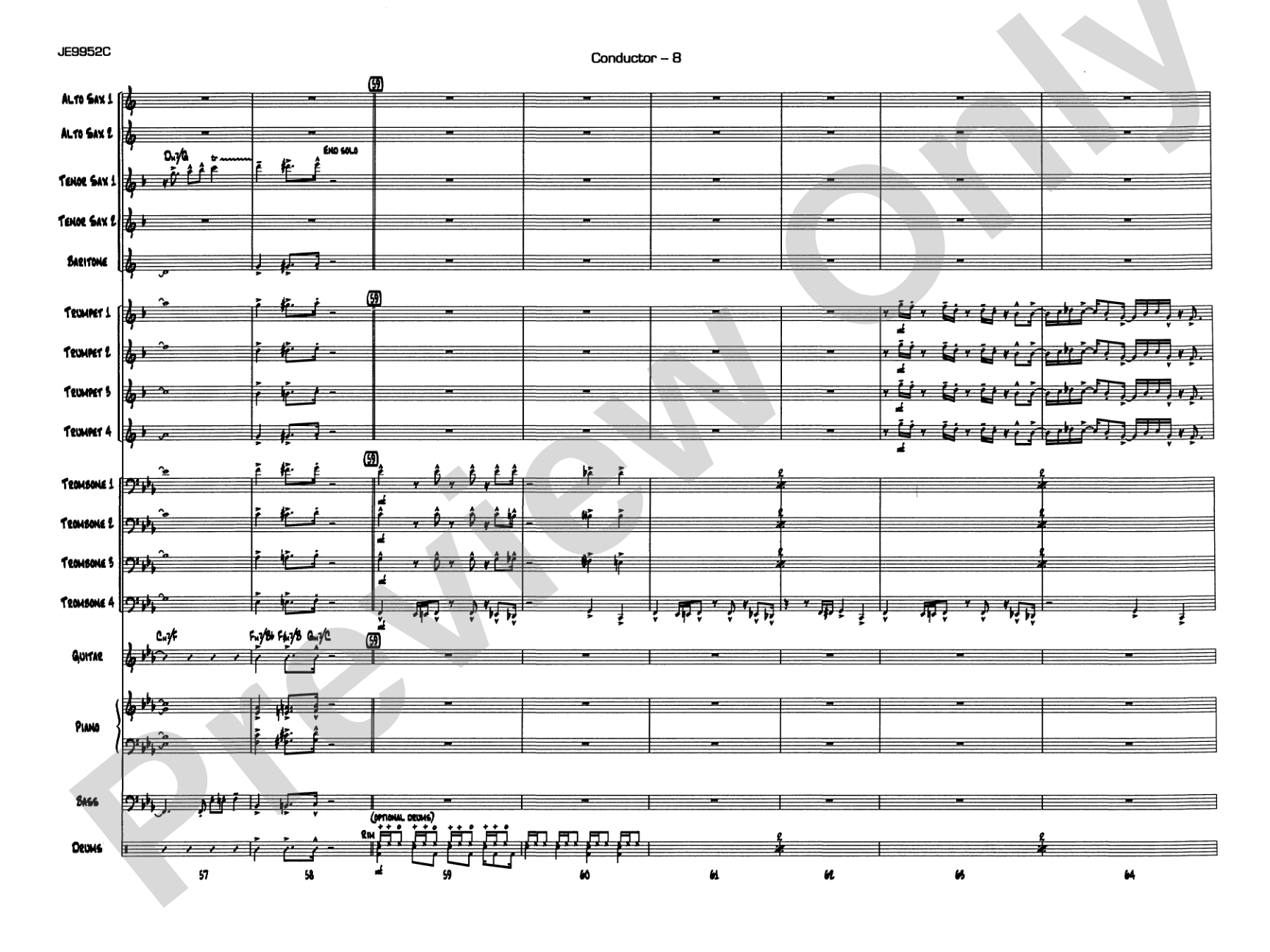 Cobblestones: Jazz Ensemble Conductor Score & Parts