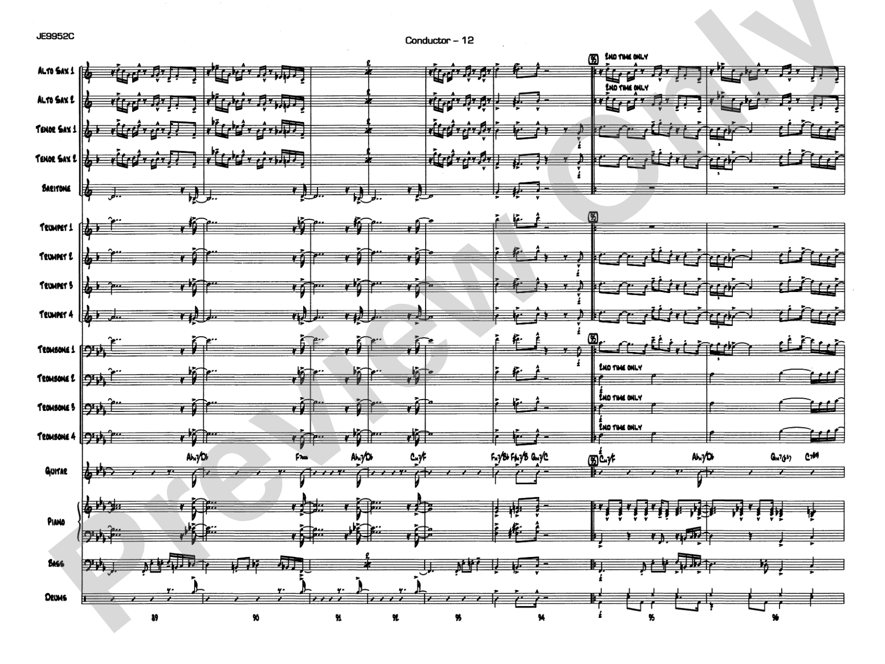 Cobblestones: Jazz Ensemble Conductor Score & Parts