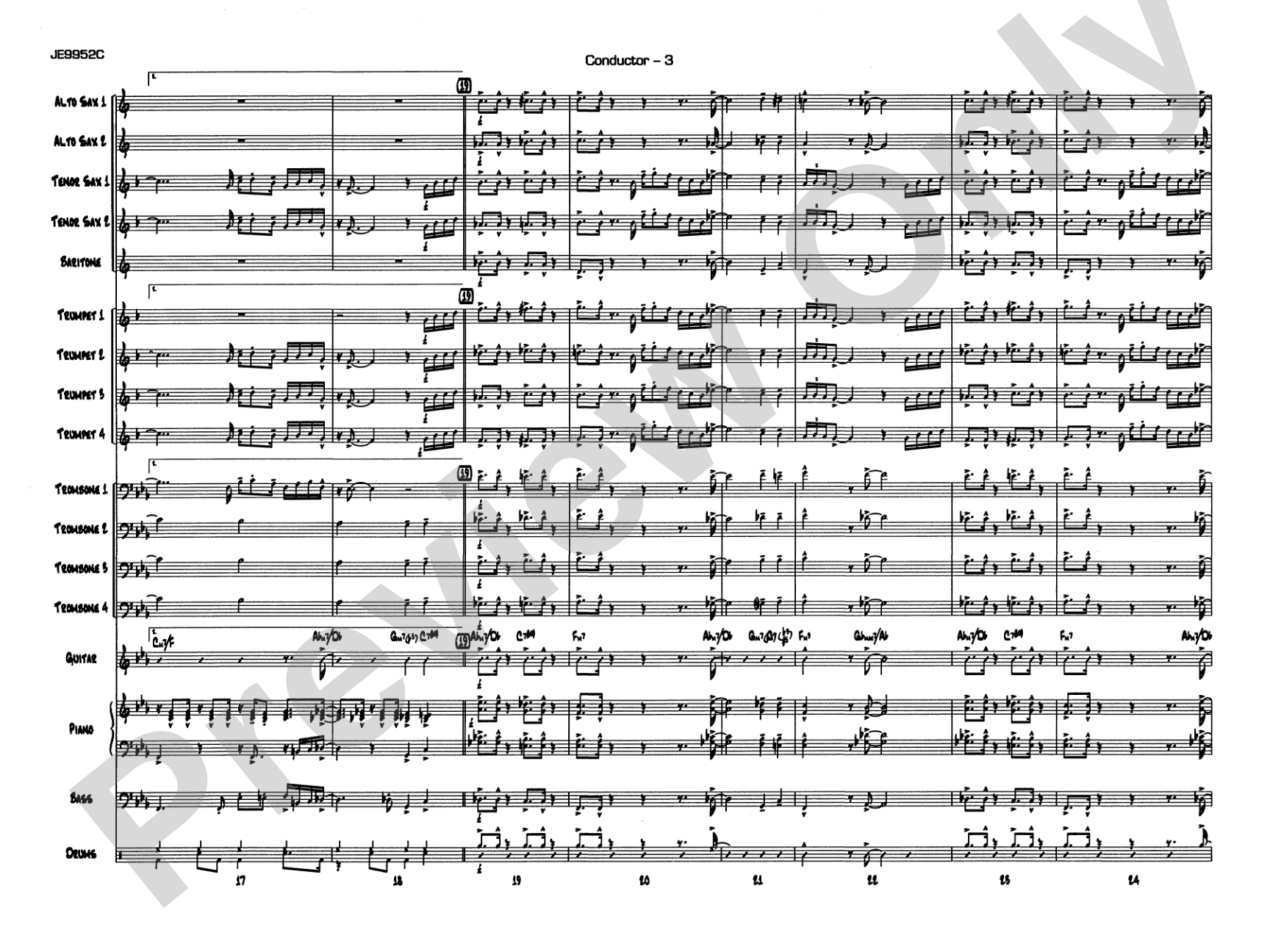 Cobblestones: Jazz Ensemble Conductor Score & Parts