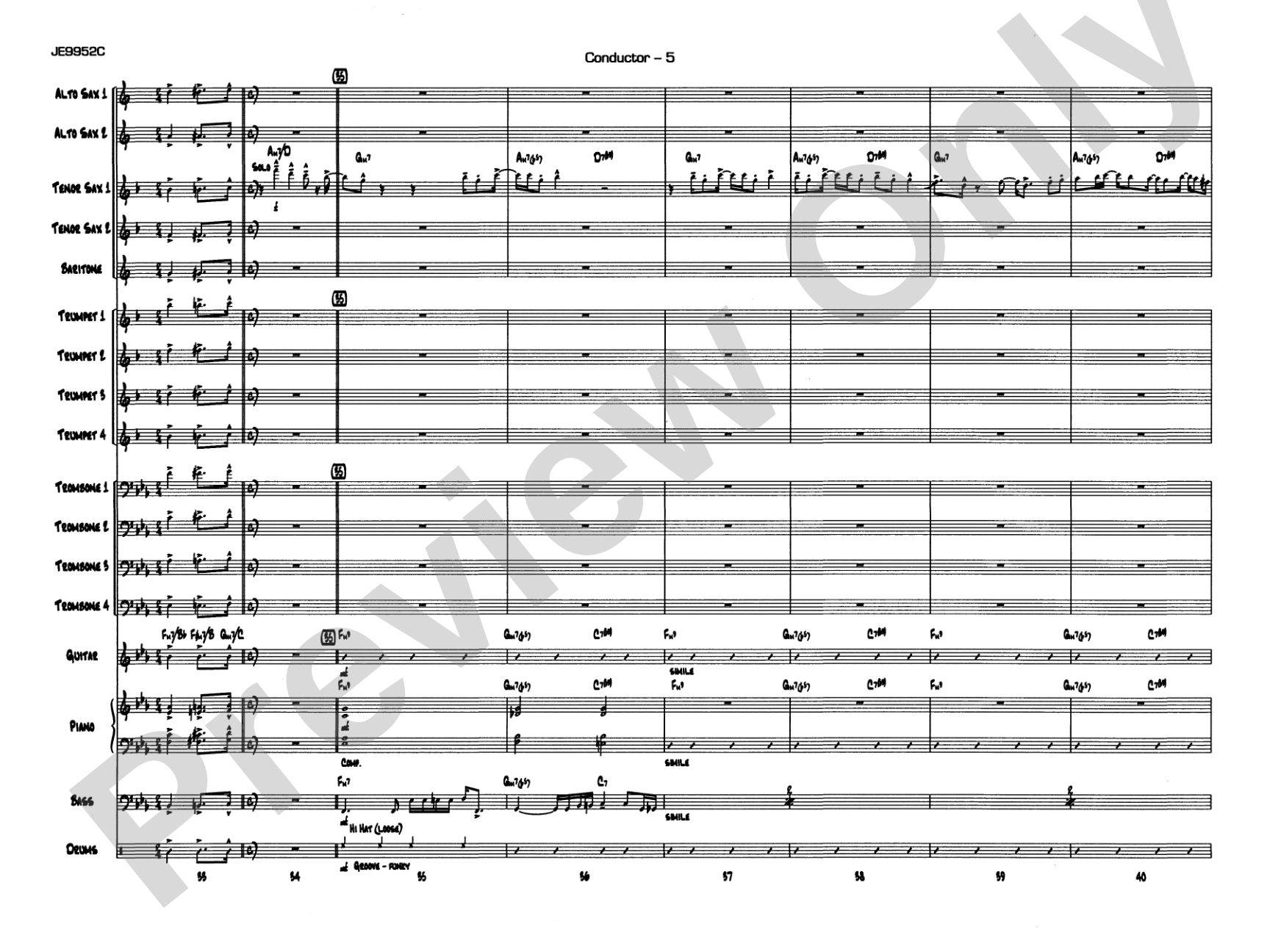Cobblestones: Jazz Ensemble Conductor Score & Parts